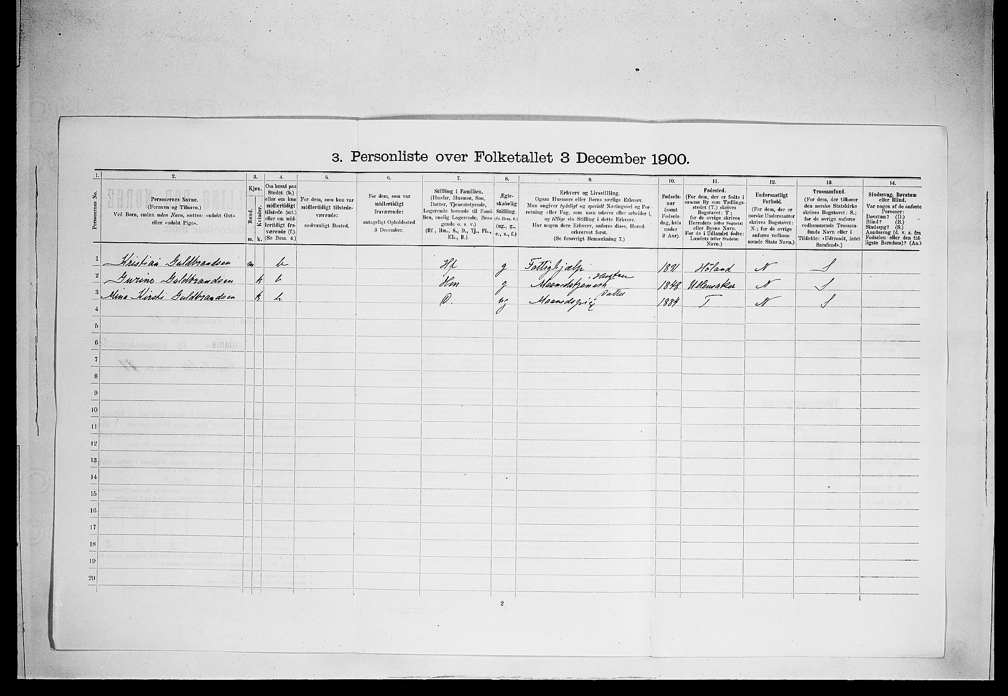 SAO, 1900 census for Kristiania, 1900, p. 22646