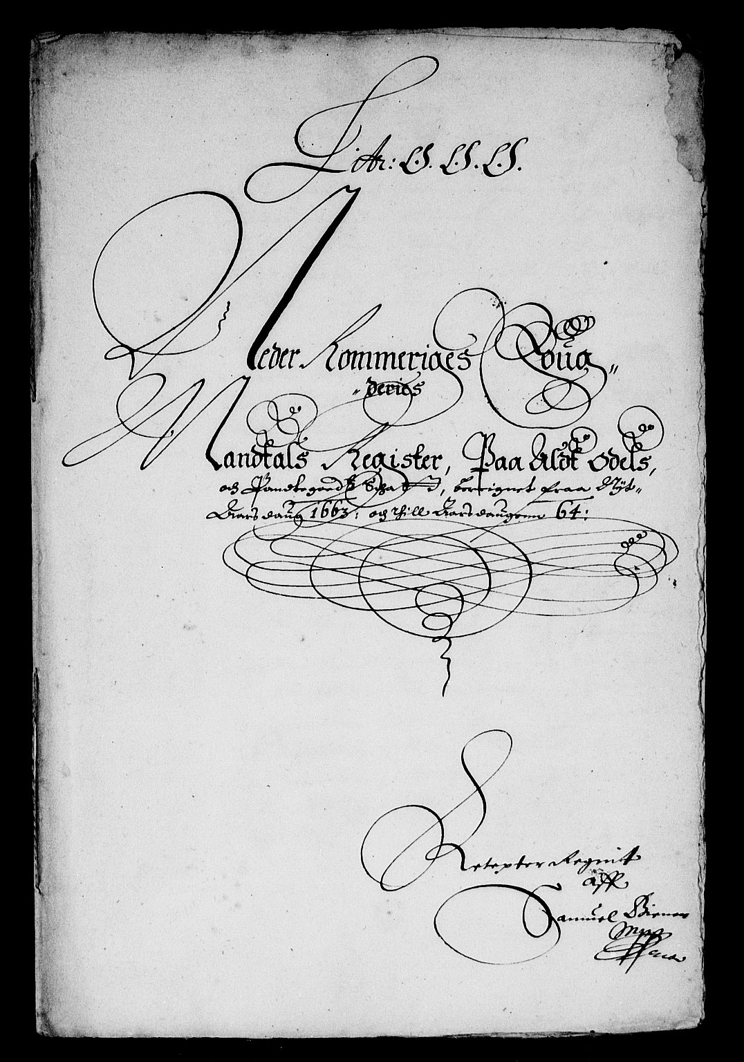 Rentekammeret inntil 1814, Reviderte regnskaper, Stiftamtstueregnskaper, Landkommissariatet på Akershus og Akershus stiftamt, AV/RA-EA-5869/R/Ra/L0017: Landkommissariatet på Akershus, 1663