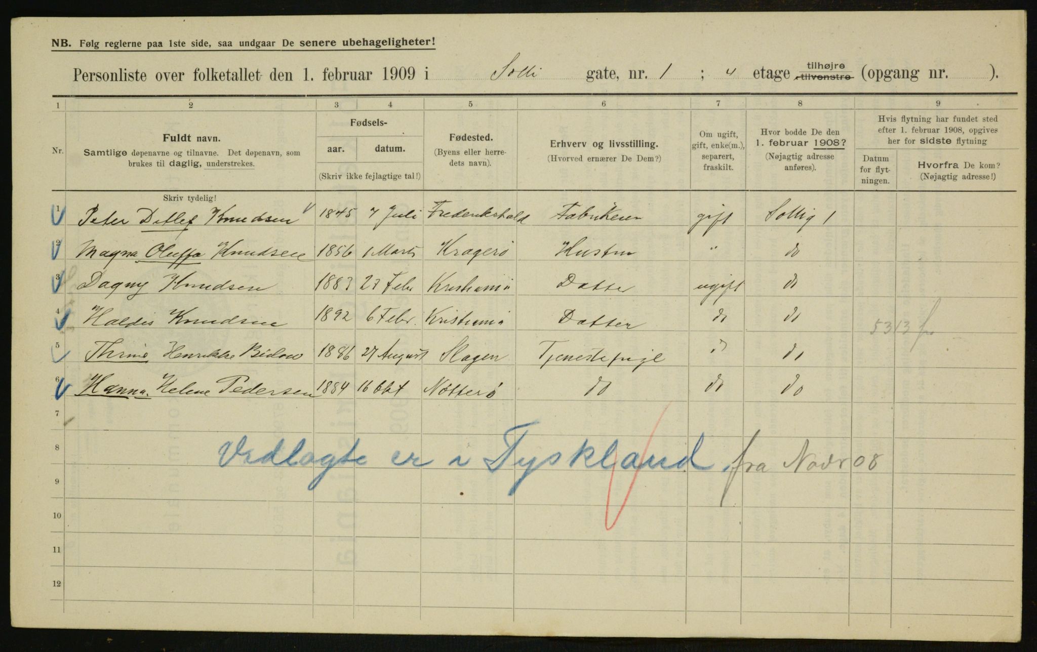 OBA, Municipal Census 1909 for Kristiania, 1909, p. 90359