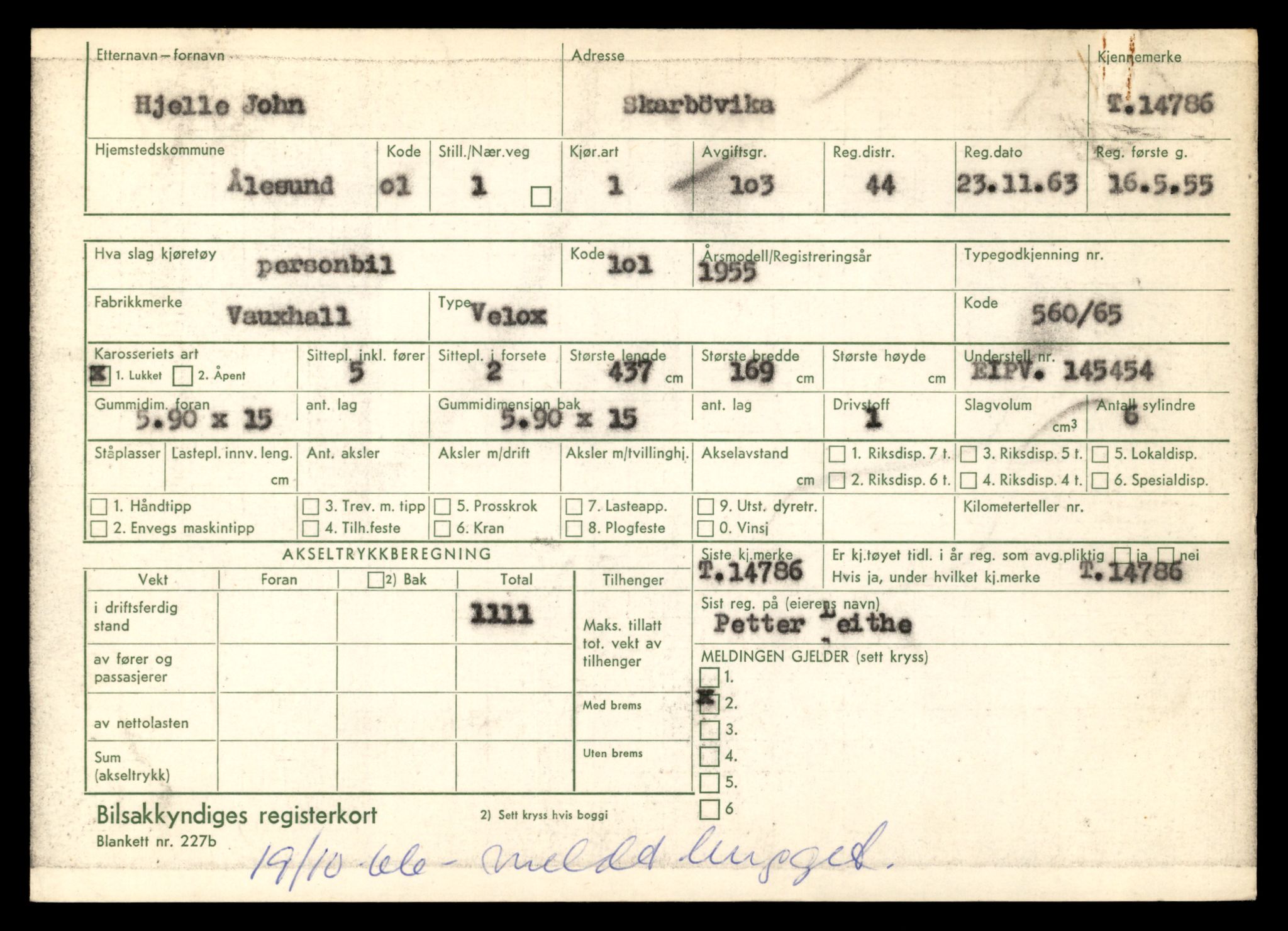 Møre og Romsdal vegkontor - Ålesund trafikkstasjon, AV/SAT-A-4099/F/Fe/L0048: Registreringskort for kjøretøy T 14721 - T 14863, 1927-1998, p. 1379