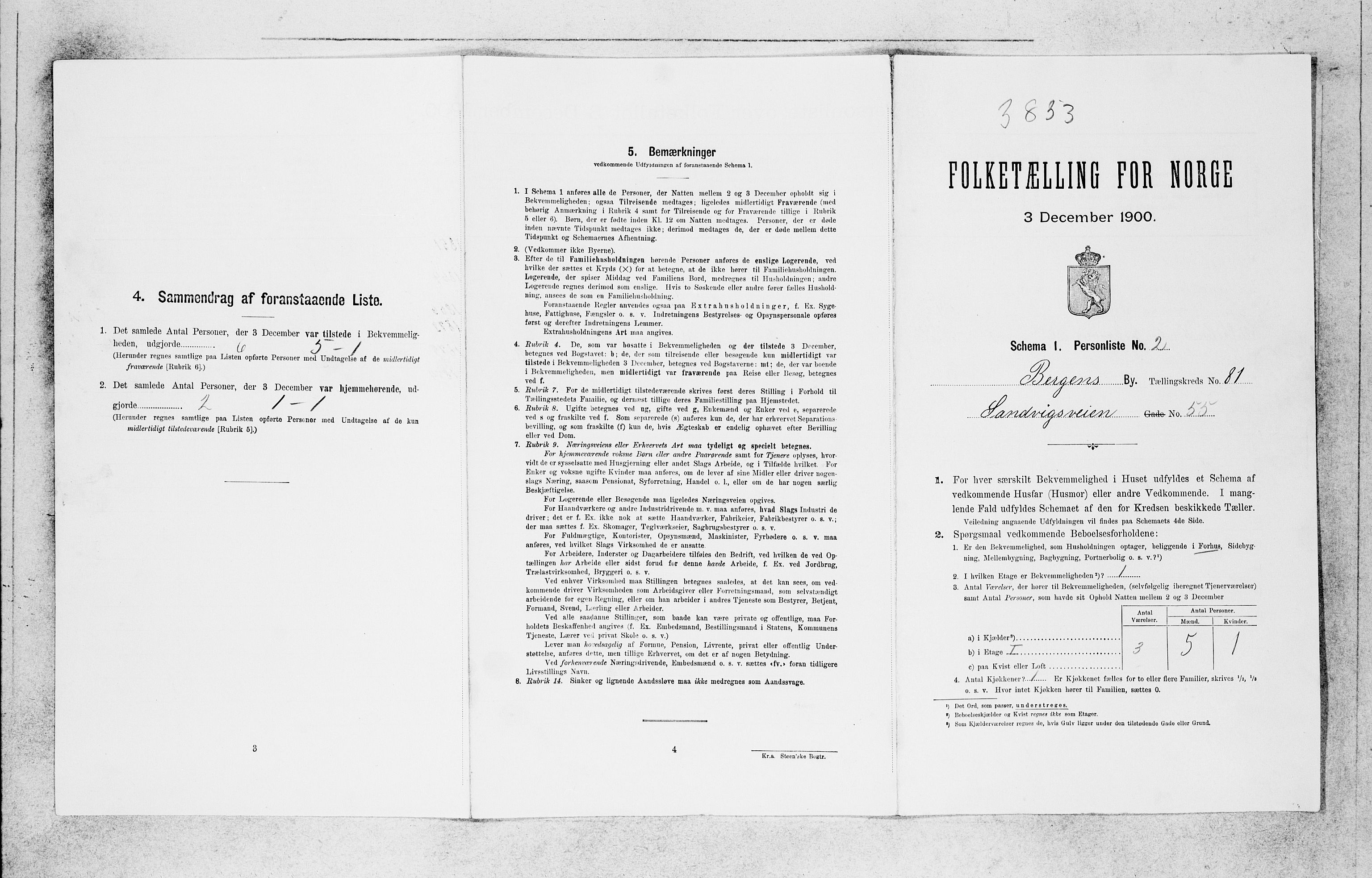 SAB, 1900 census for Bergen, 1900, p. 16766