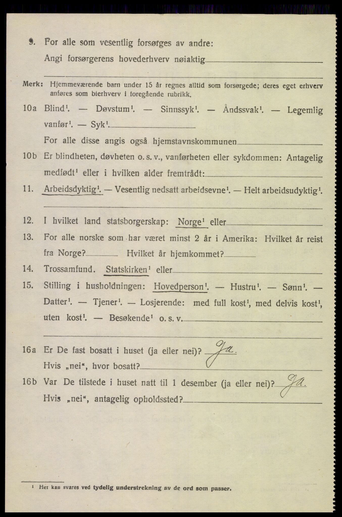 SAK, 1920 census for Greipstad, 1920, p. 1873