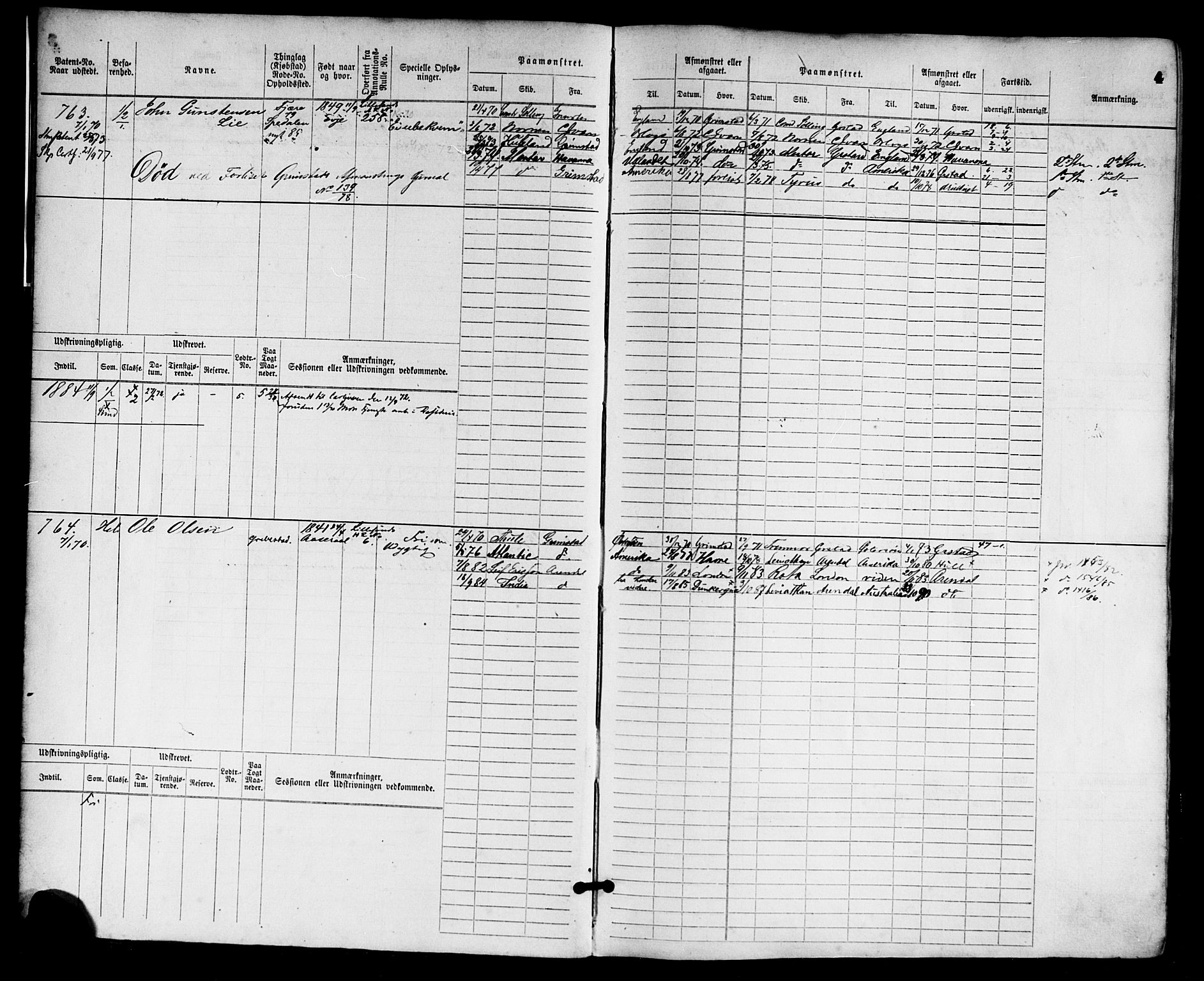 Grimstad mønstringskrets, AV/SAK-2031-0013/F/Fb/L0002: Hovedrulle nr 759-1517, F-5, 1869-1877, p. 5