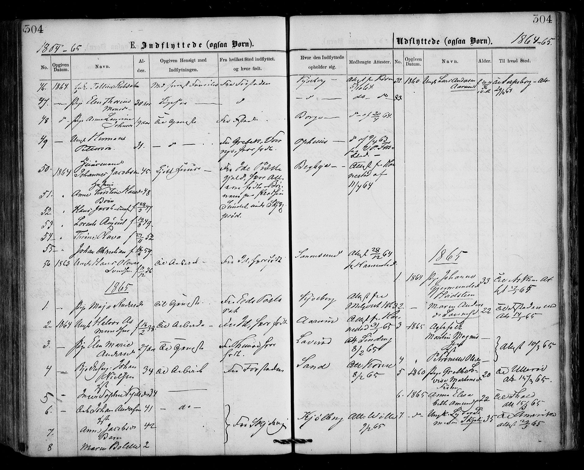 Borge prestekontor Kirkebøker, SAO/A-10903/F/Fa/L0006: Parish register (official) no. I 6, 1861-1874, p. 304