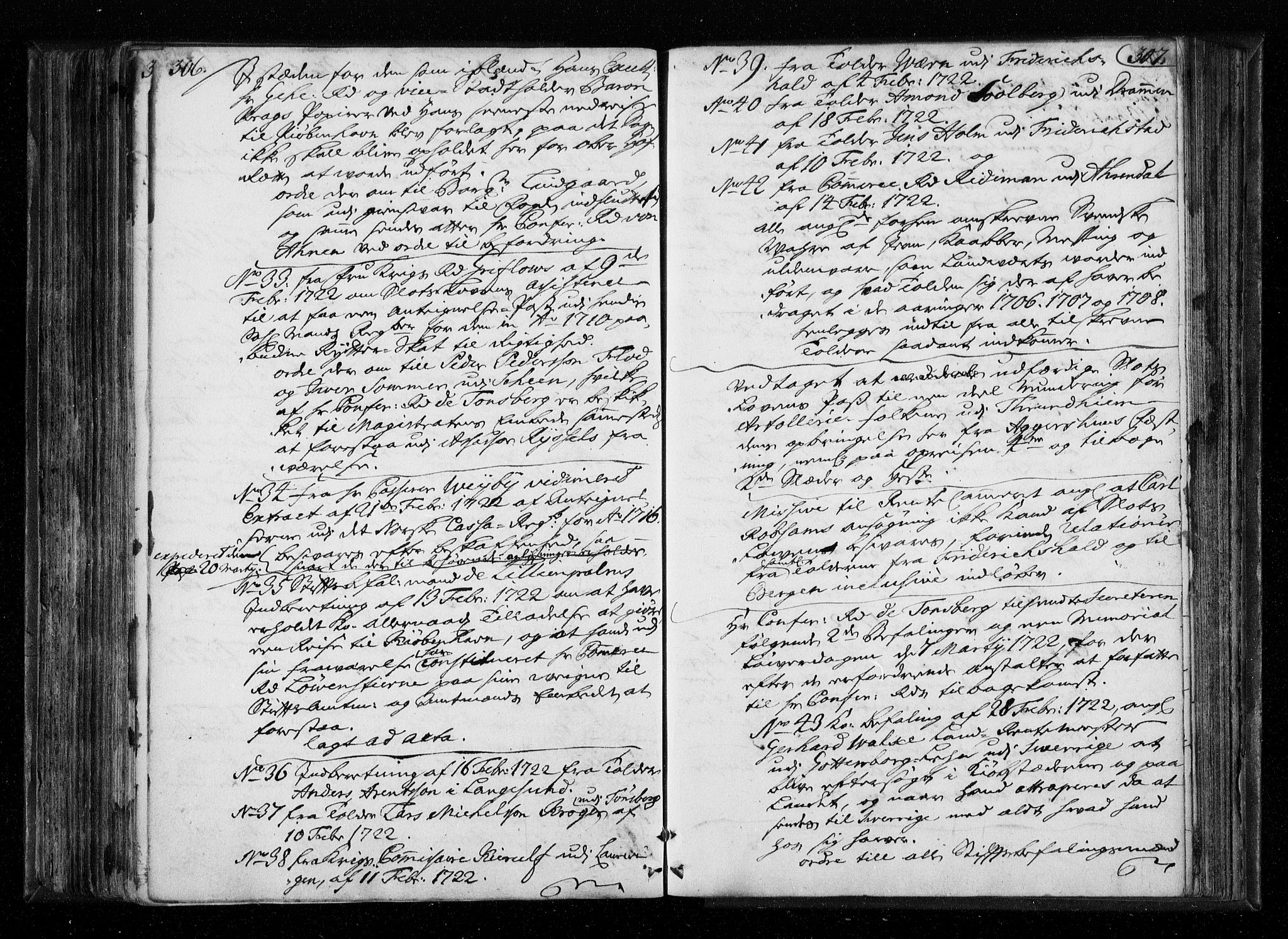 Stattholderembetet 1572-1771, AV/RA-EA-2870/Aa/L0010: Voteringsprotokoll (konseptprotokoll), 1719-1722, p. 306-307