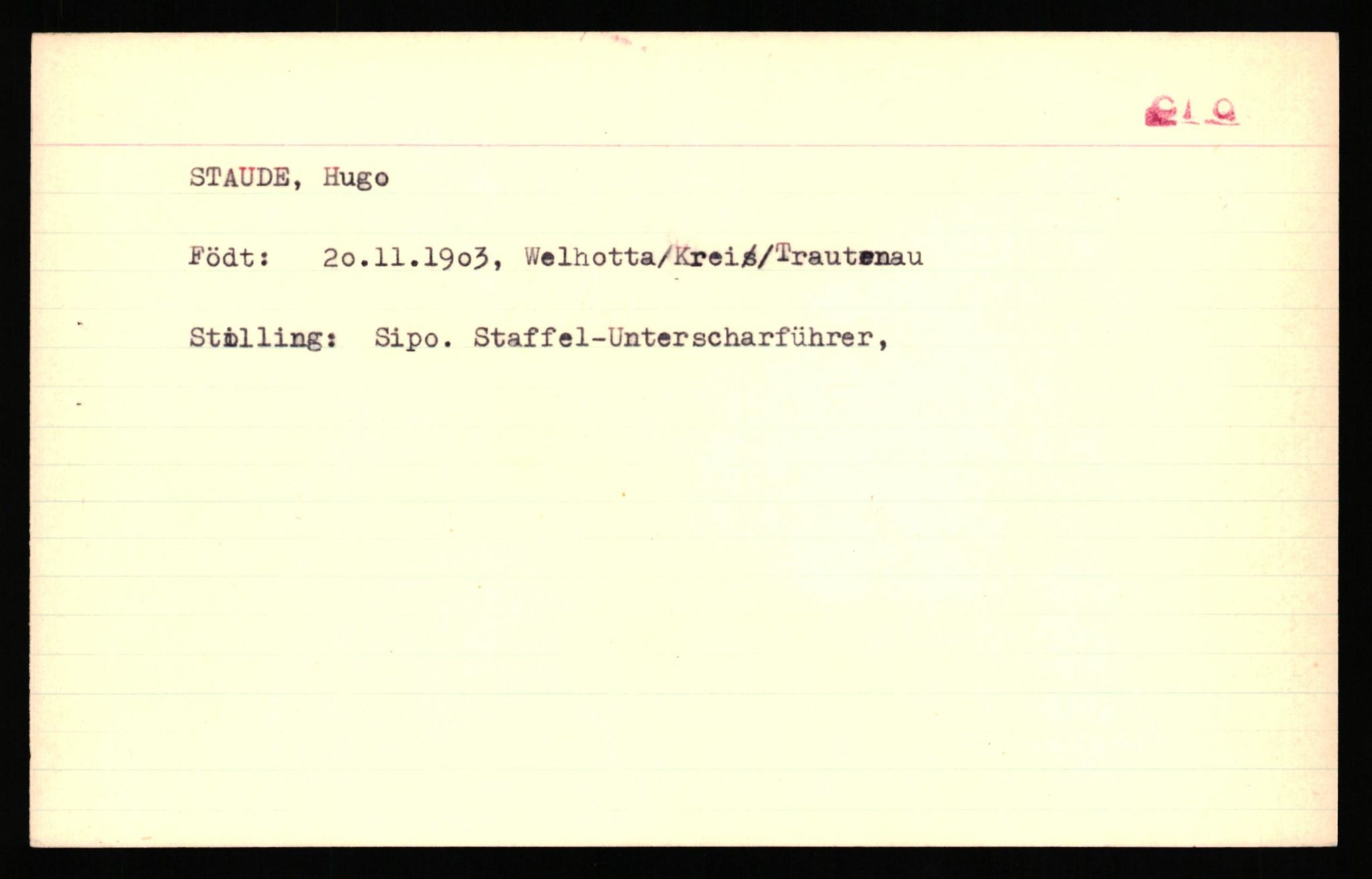 Forsvaret, Forsvarets overkommando II, RA/RAFA-3915/D/Db/L0041: CI Questionaires.  Diverse nasjonaliteter., 1945-1946, p. 525