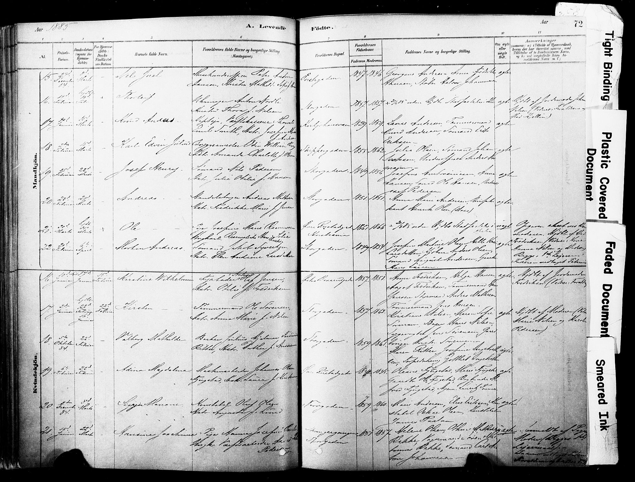 Horten kirkebøker, AV/SAKO-A-348/F/Fa/L0003: Parish register (official) no. 3, 1878-1887, p. 72