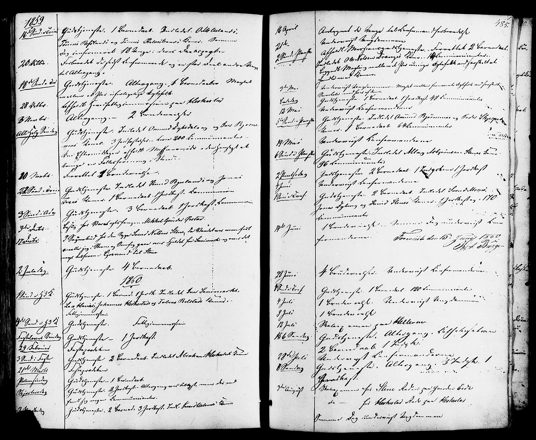 Lund sokneprestkontor, AV/SAST-A-101809/S06/L0010: Parish register (official) no. A 9, 1854-1886, p. 485