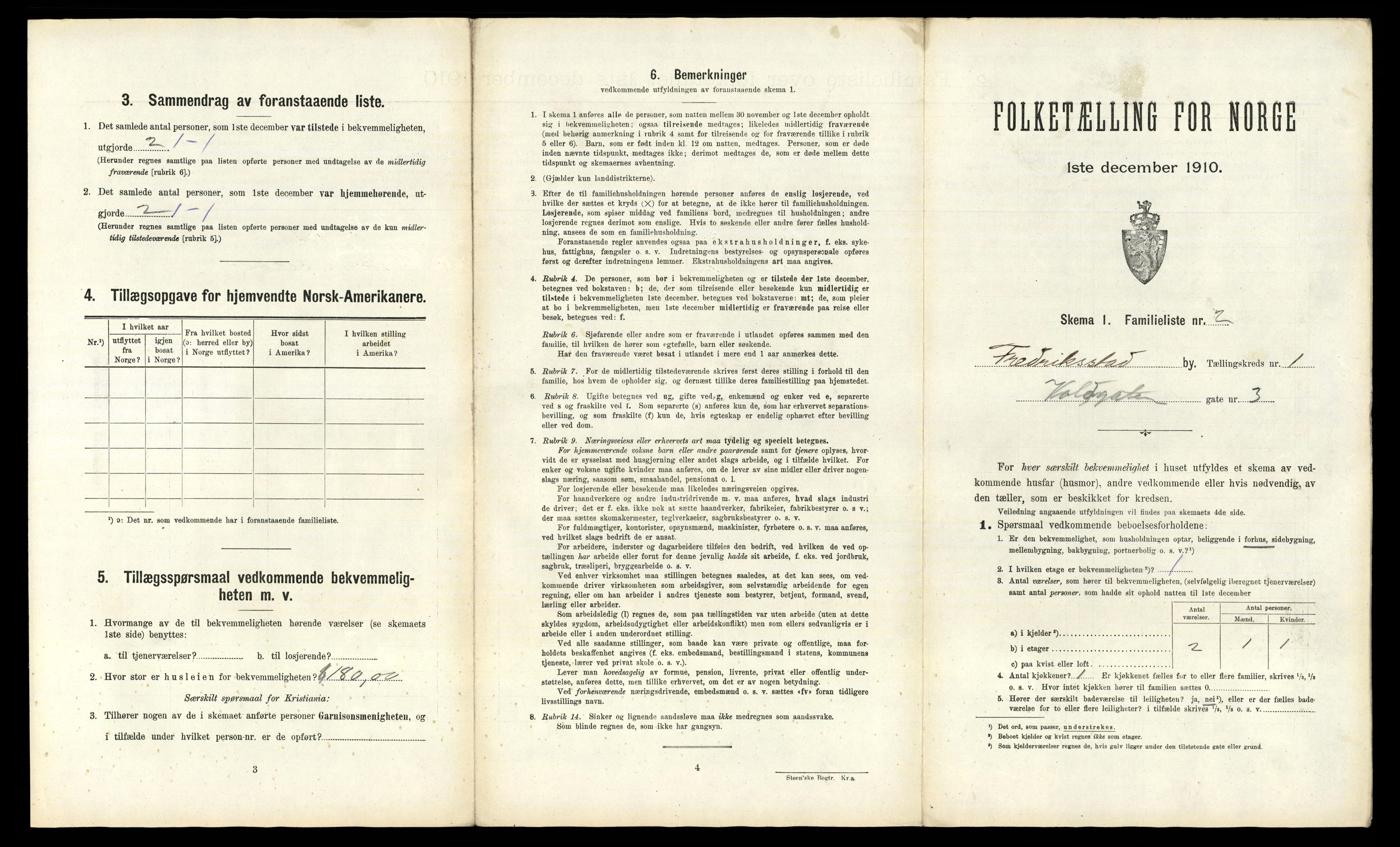 RA, 1910 census for Fredrikstad, 1910, p. 96