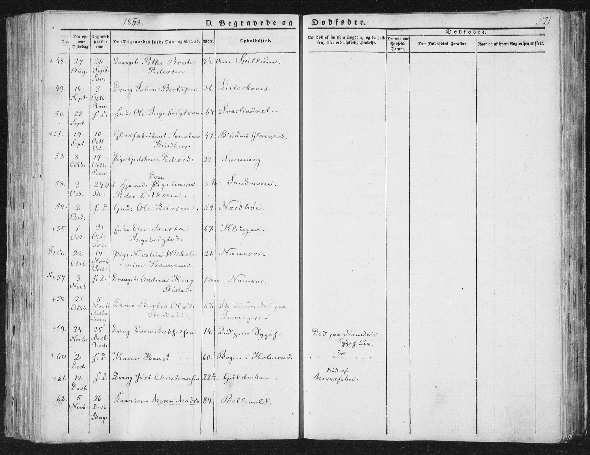 Ministerialprotokoller, klokkerbøker og fødselsregistre - Nord-Trøndelag, SAT/A-1458/764/L0552: Parish register (official) no. 764A07b, 1824-1865, p. 521