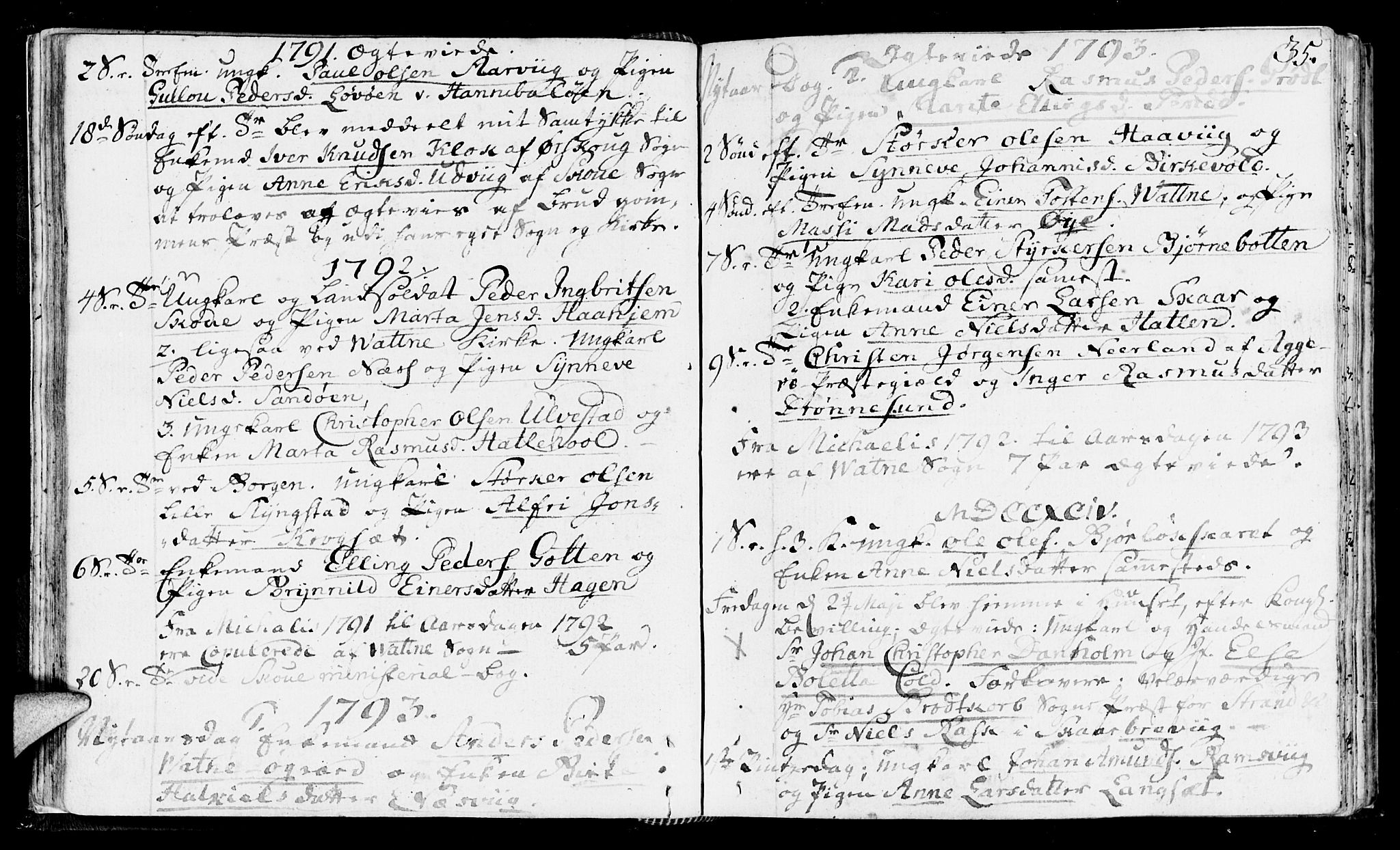 Ministerialprotokoller, klokkerbøker og fødselsregistre - Møre og Romsdal, AV/SAT-A-1454/525/L0372: Parish register (official) no. 525A02, 1778-1817, p. 35