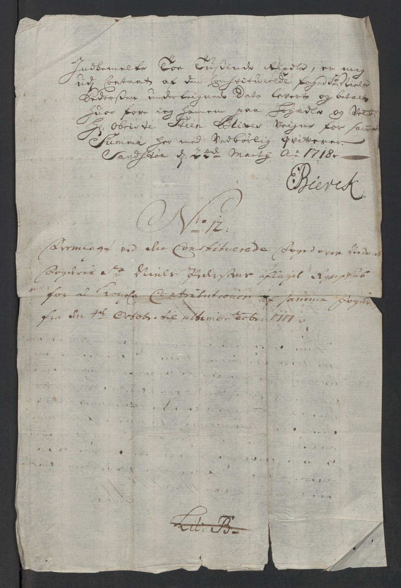 Rentekammeret inntil 1814, Reviderte regnskaper, Fogderegnskap, AV/RA-EA-4092/R39/L2326: Fogderegnskap Nedenes, 1717, p. 419