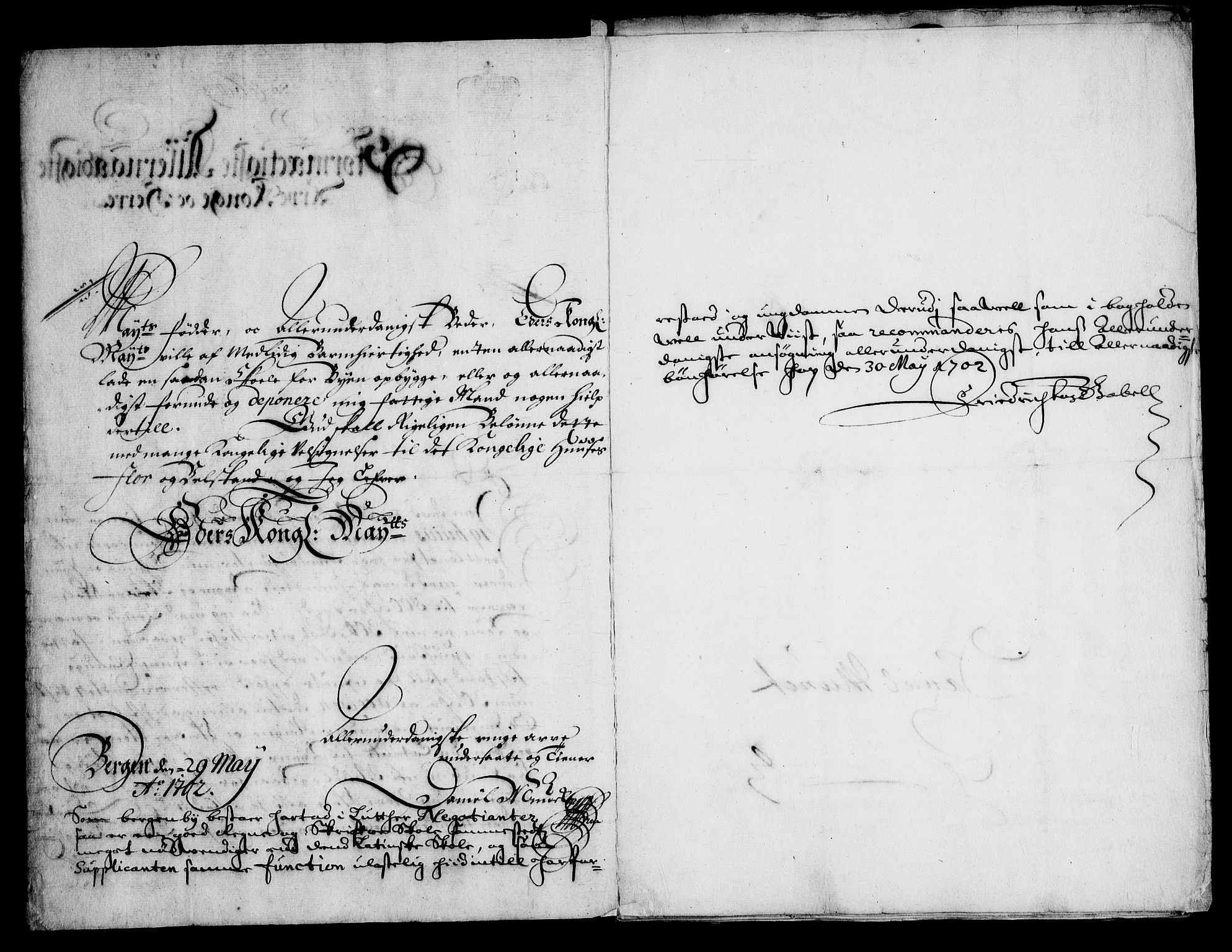 Danske Kanselli, Skapsaker, RA/EA-4061/G/L0013: Tillegg til skapsakene, 1689-1702, p. 332
