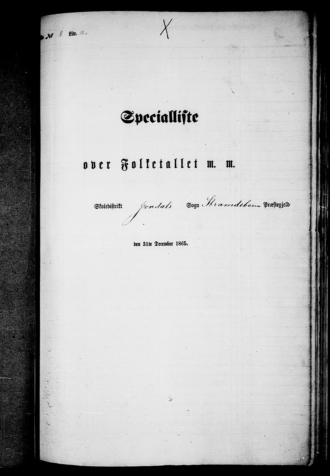 RA, 1865 census for Strandebarm, 1865, p. 143