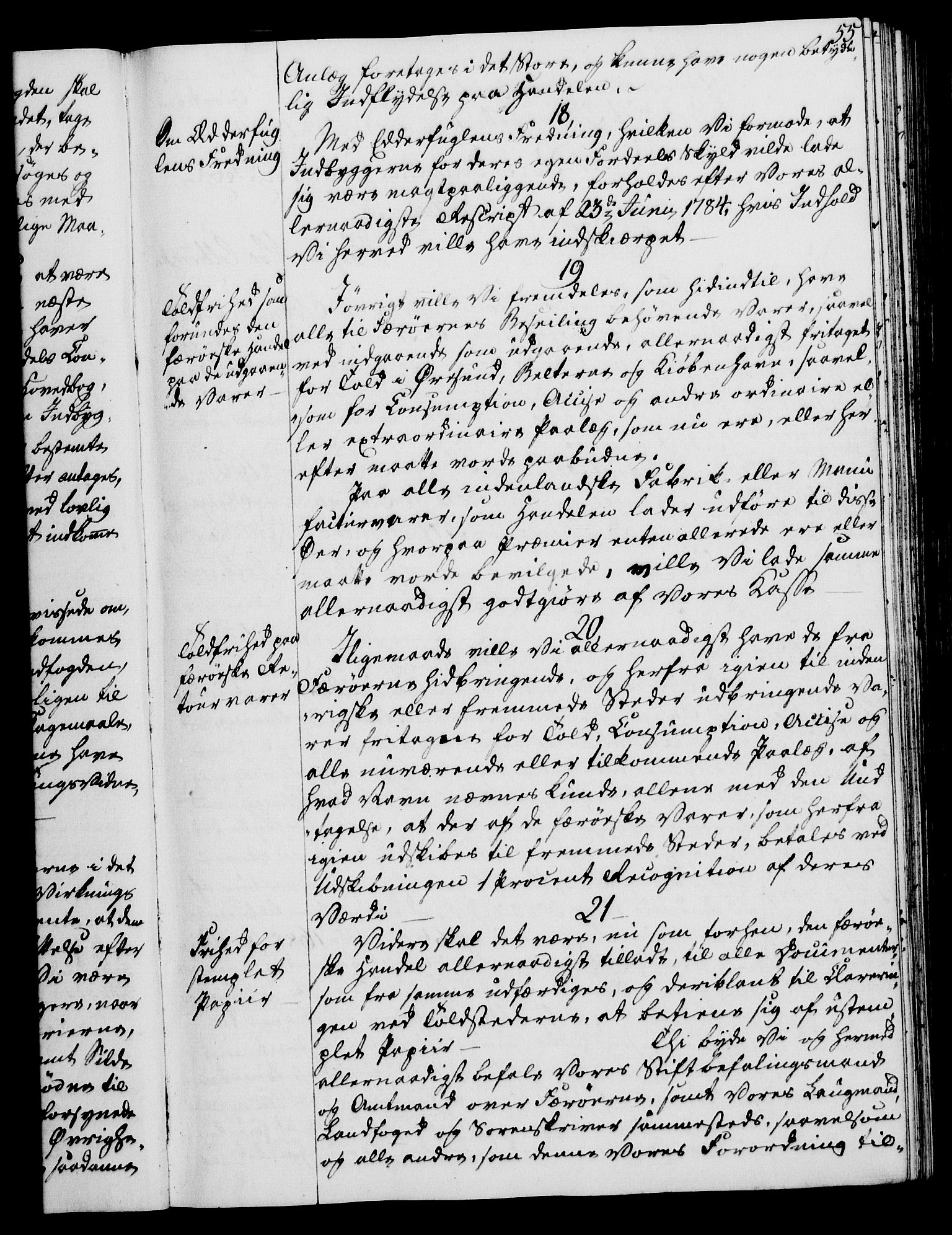 Rentekammeret, Kammerkanselliet, AV/RA-EA-3111/G/Gg/Gga/L0015: Norsk ekspedisjonsprotokoll med register (merket RK 53.15), 1790-1791, p. 55