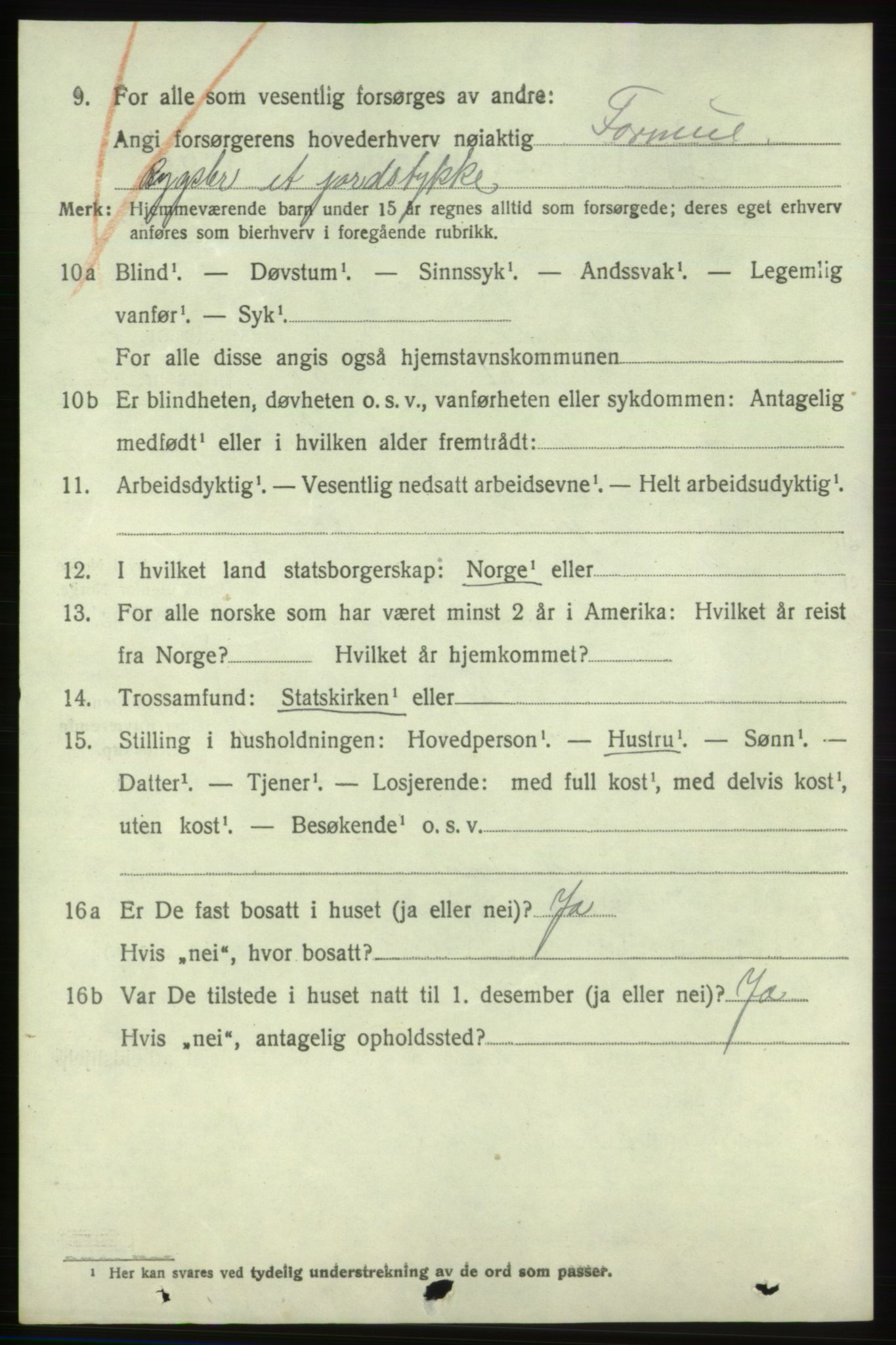 SAB, 1920 census for Skånevik, 1920, p. 4570