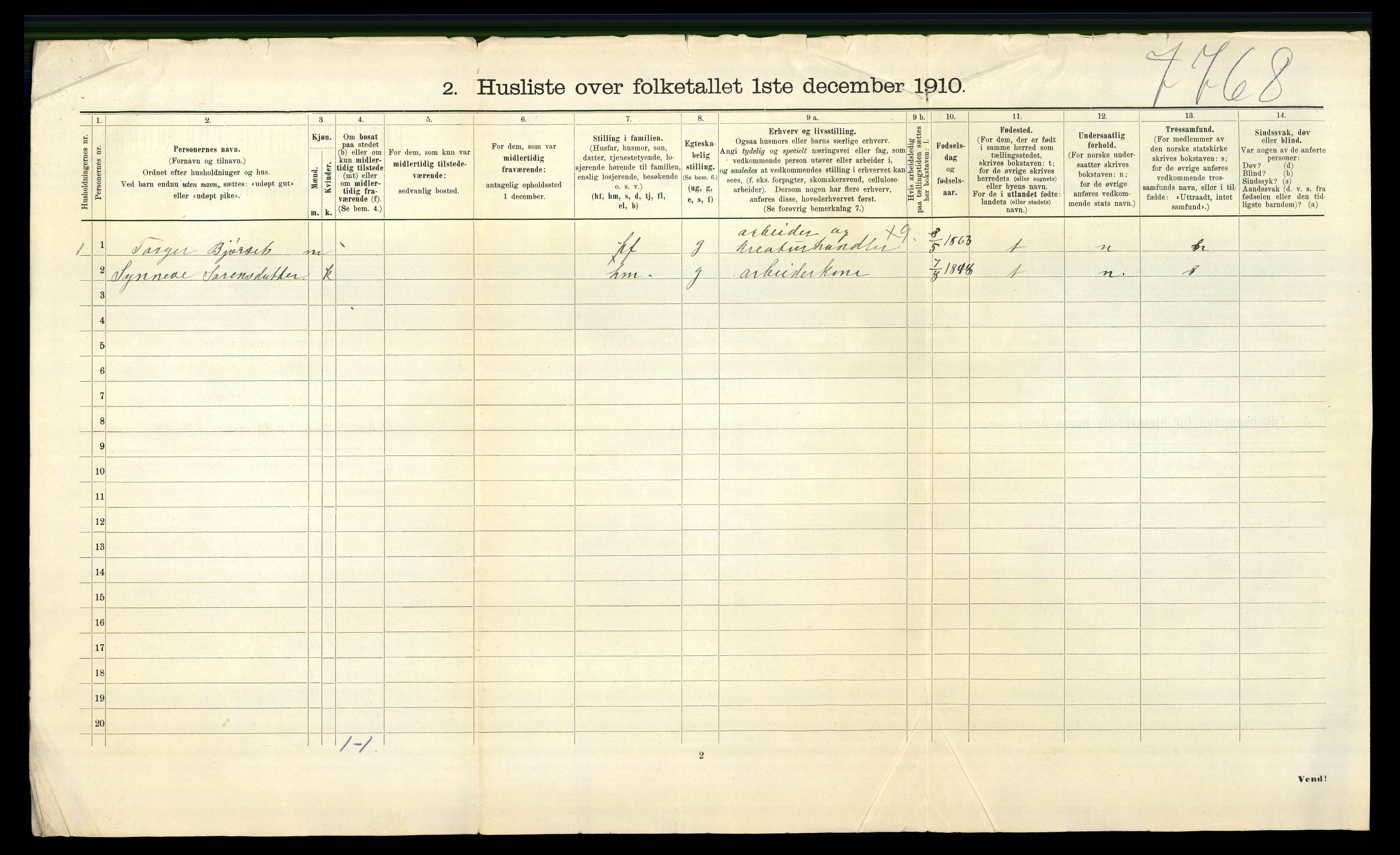 RA, 1910 census for Jølster, 1910, p. 507