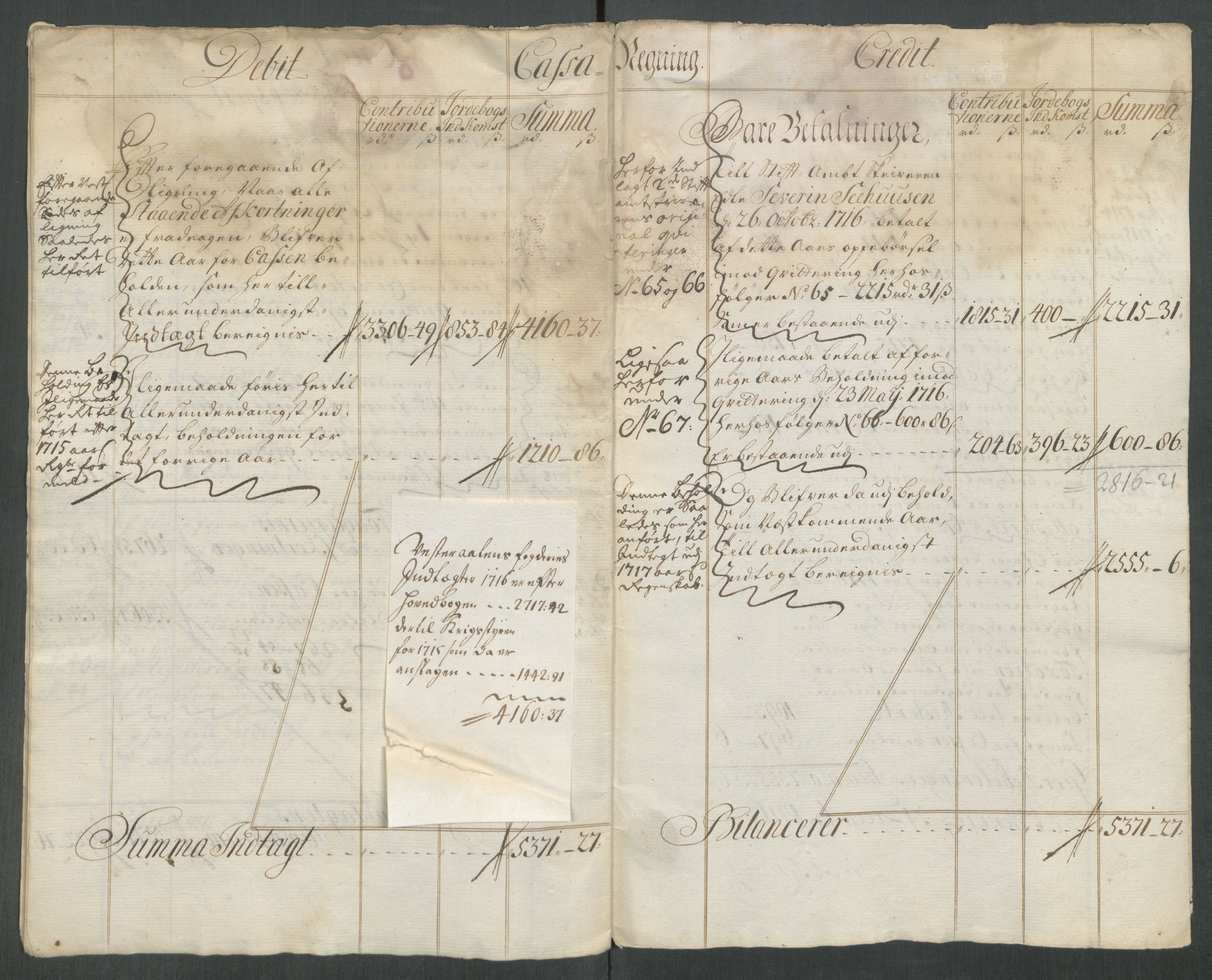 Rentekammeret inntil 1814, Reviderte regnskaper, Fogderegnskap, AV/RA-EA-4092/R67/L4682: Fogderegnskap Vesterålen, Andenes og Lofoten, 1716, p. 13