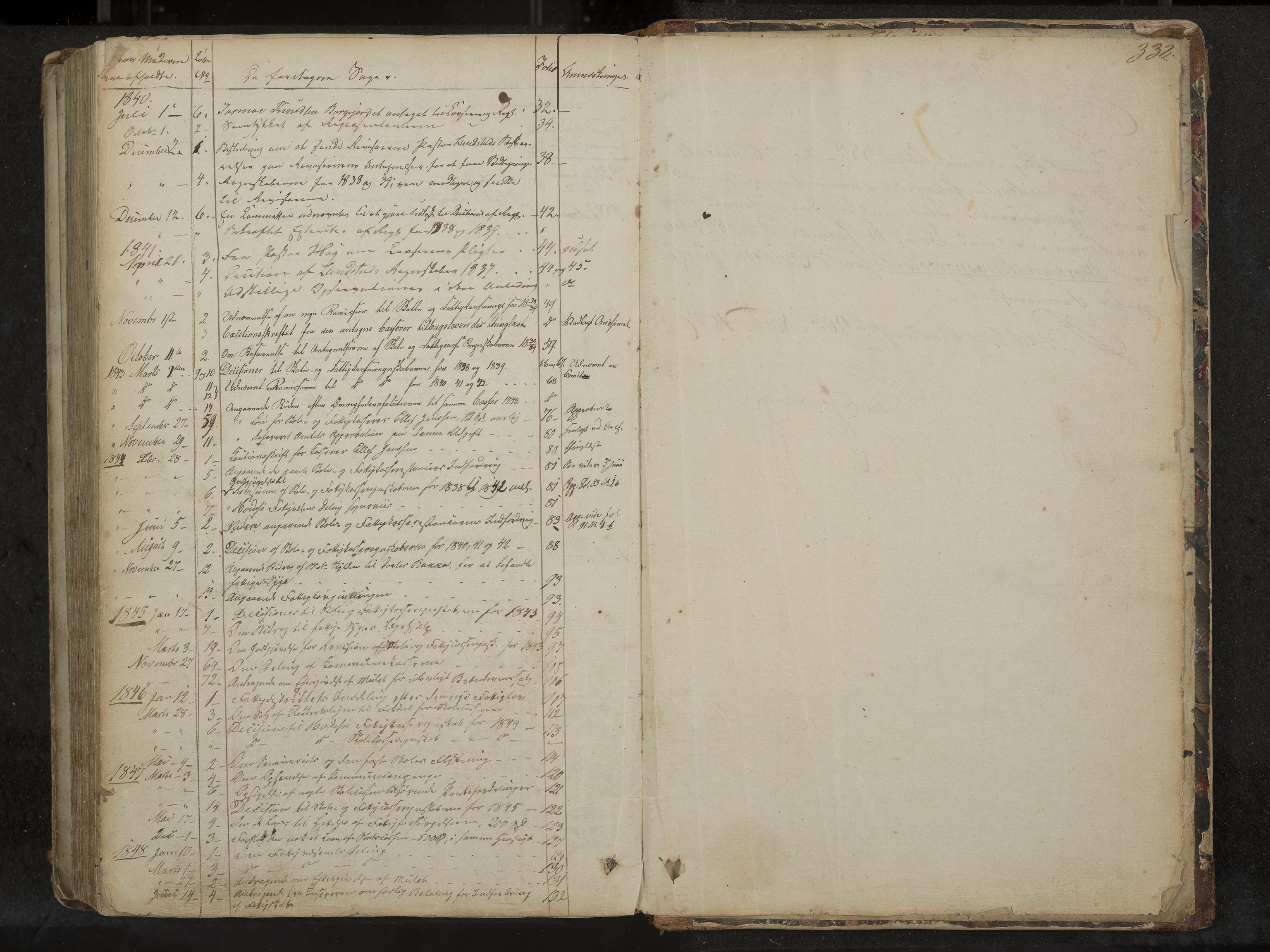 Kviteseid formannskap og sentraladministrasjon, IKAK/0829021/A/Aa/L0001: Møtebok med register, 1837-1866, p. 332