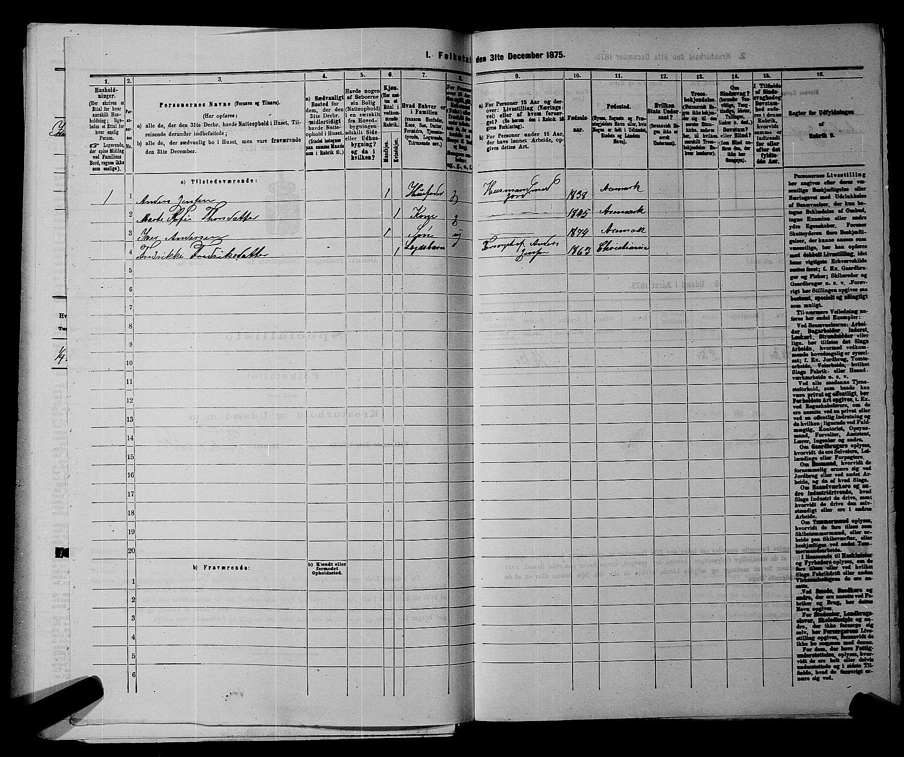 RA, 1875 census for 0118P Aremark, 1875, p. 190