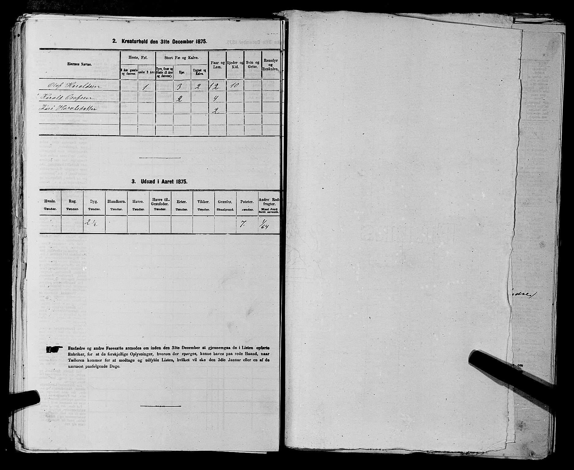 SAKO, 1875 census for 0834P Vinje, 1875, p. 562