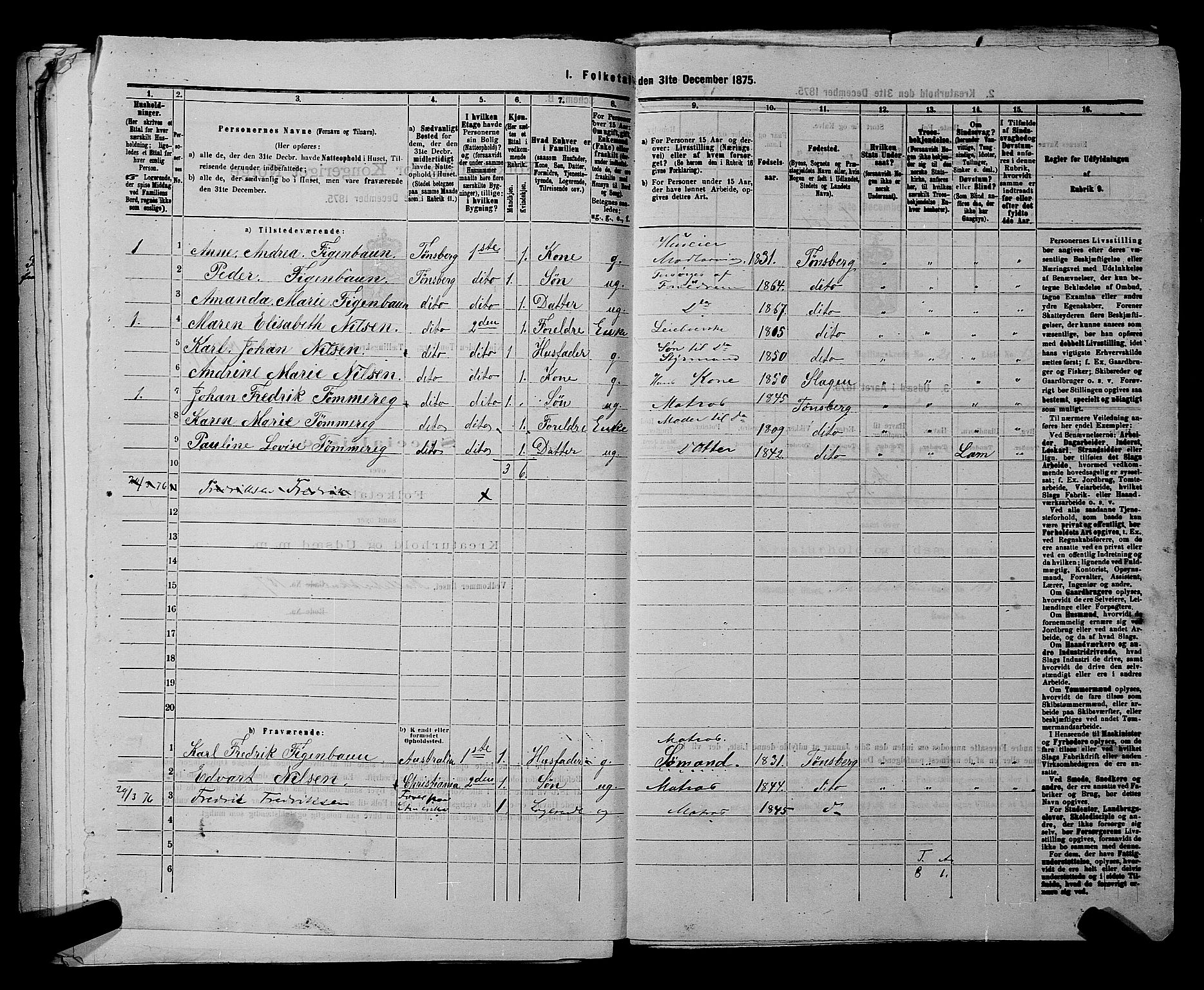 SAKO, 1875 census for 0705P Tønsberg, 1875, p. 683