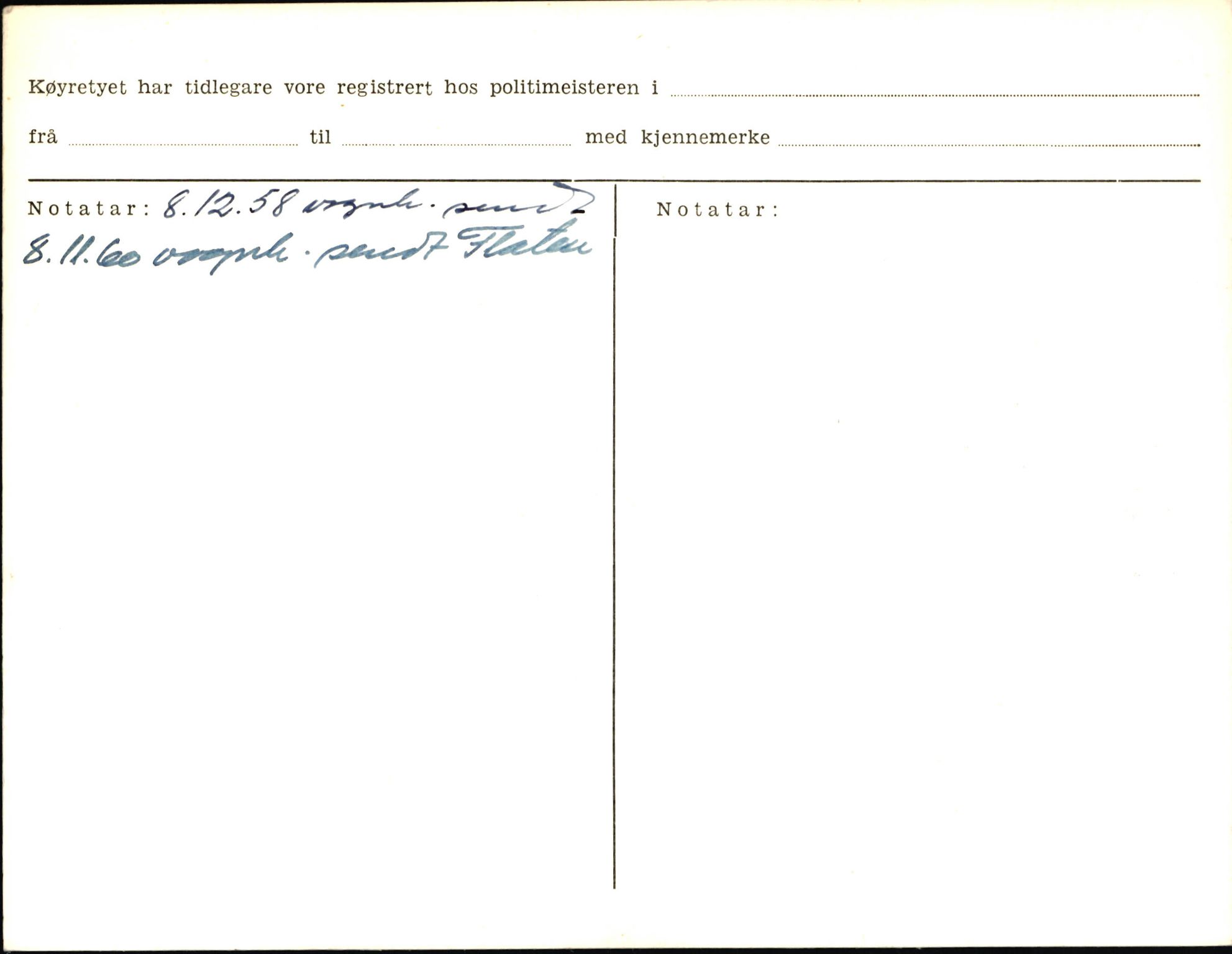 Statens vegvesen, Sogn og Fjordane vegkontor, AV/SAB-A-5301/4/F/L0006: Registerkort utmeldte Fjordane S8300-9500, 1930-1961, p. 157