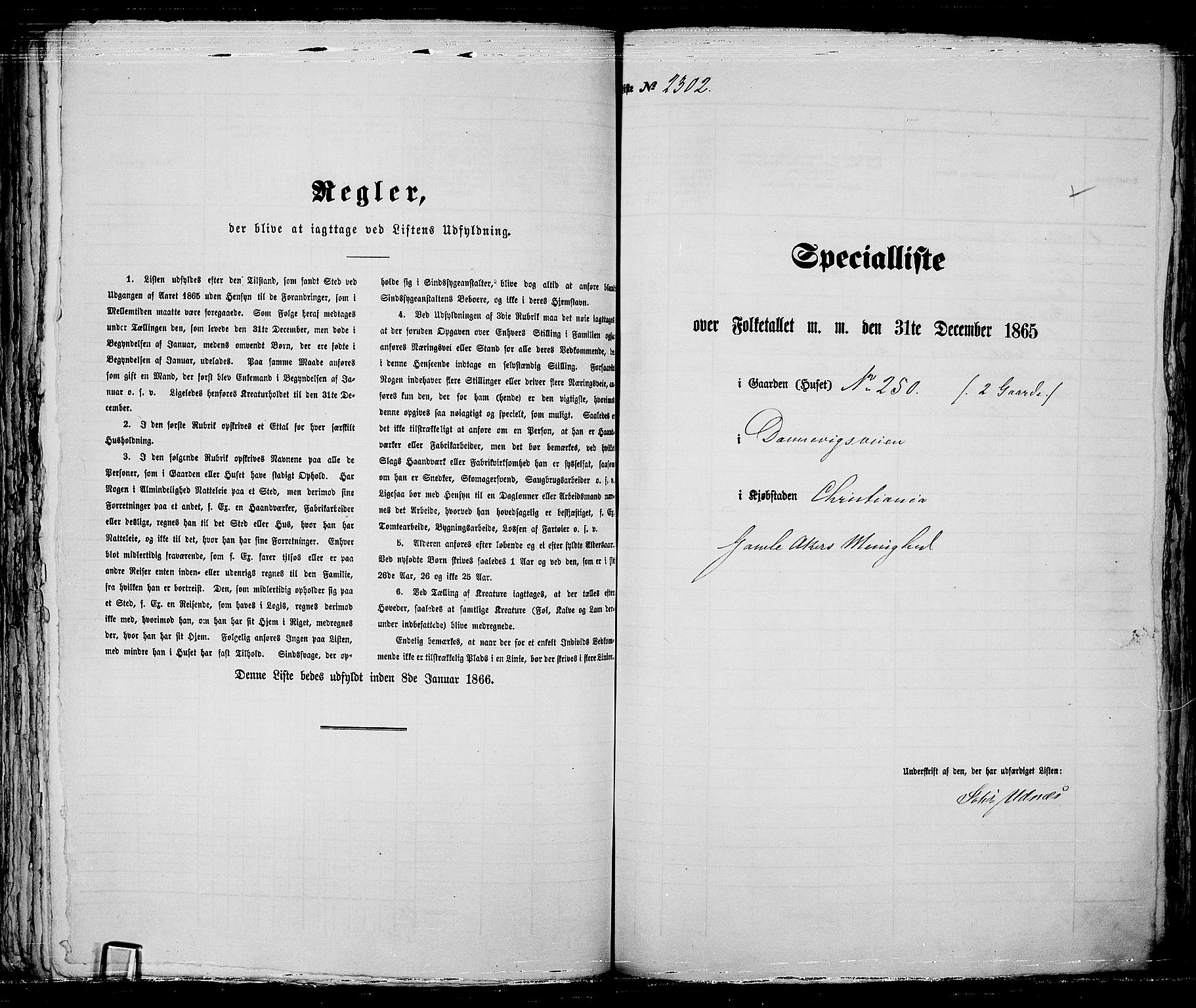 RA, 1865 census for Kristiania, 1865, p. 5130