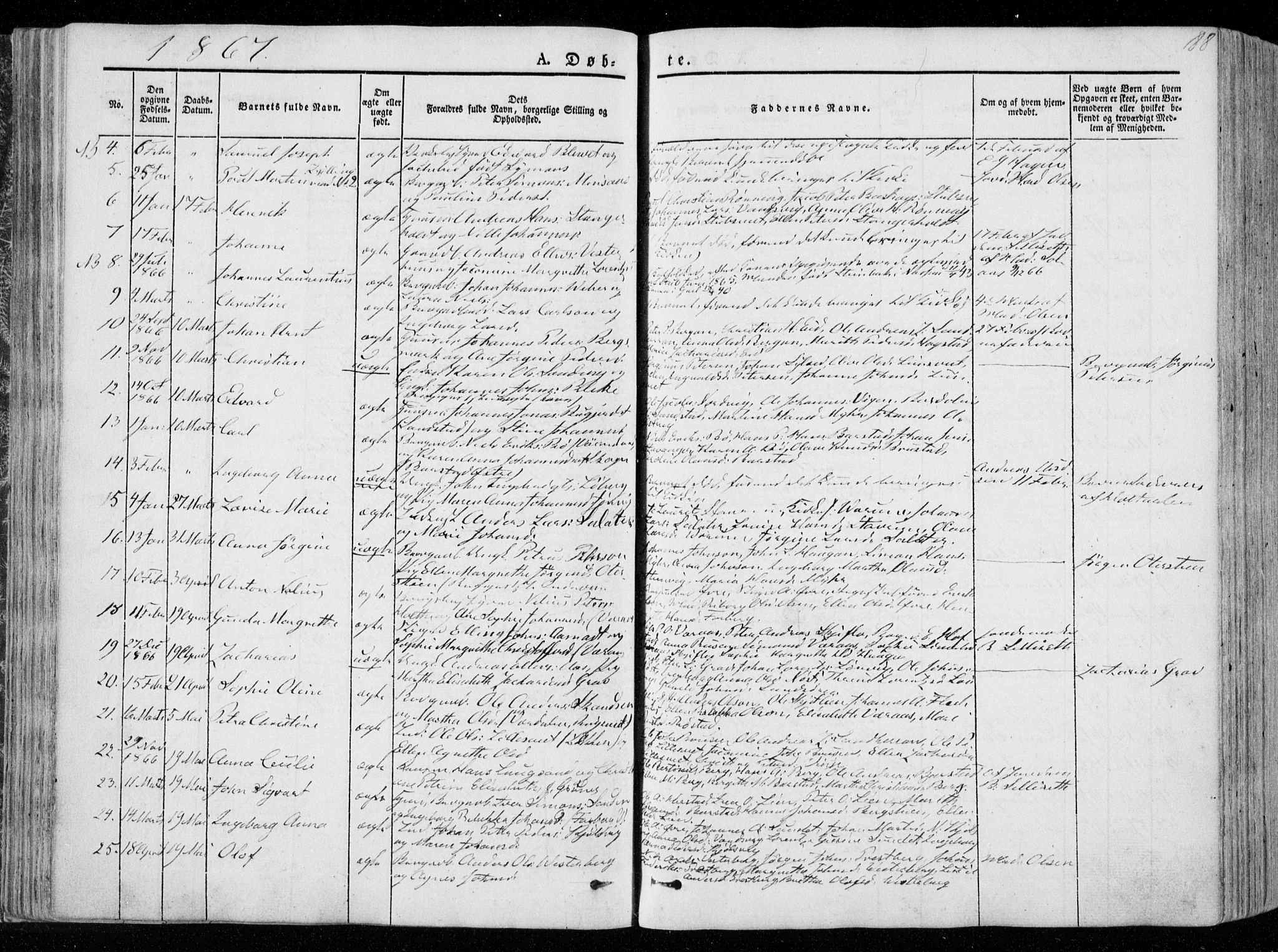 Ministerialprotokoller, klokkerbøker og fødselsregistre - Nord-Trøndelag, AV/SAT-A-1458/722/L0218: Parish register (official) no. 722A05, 1843-1868, p. 88