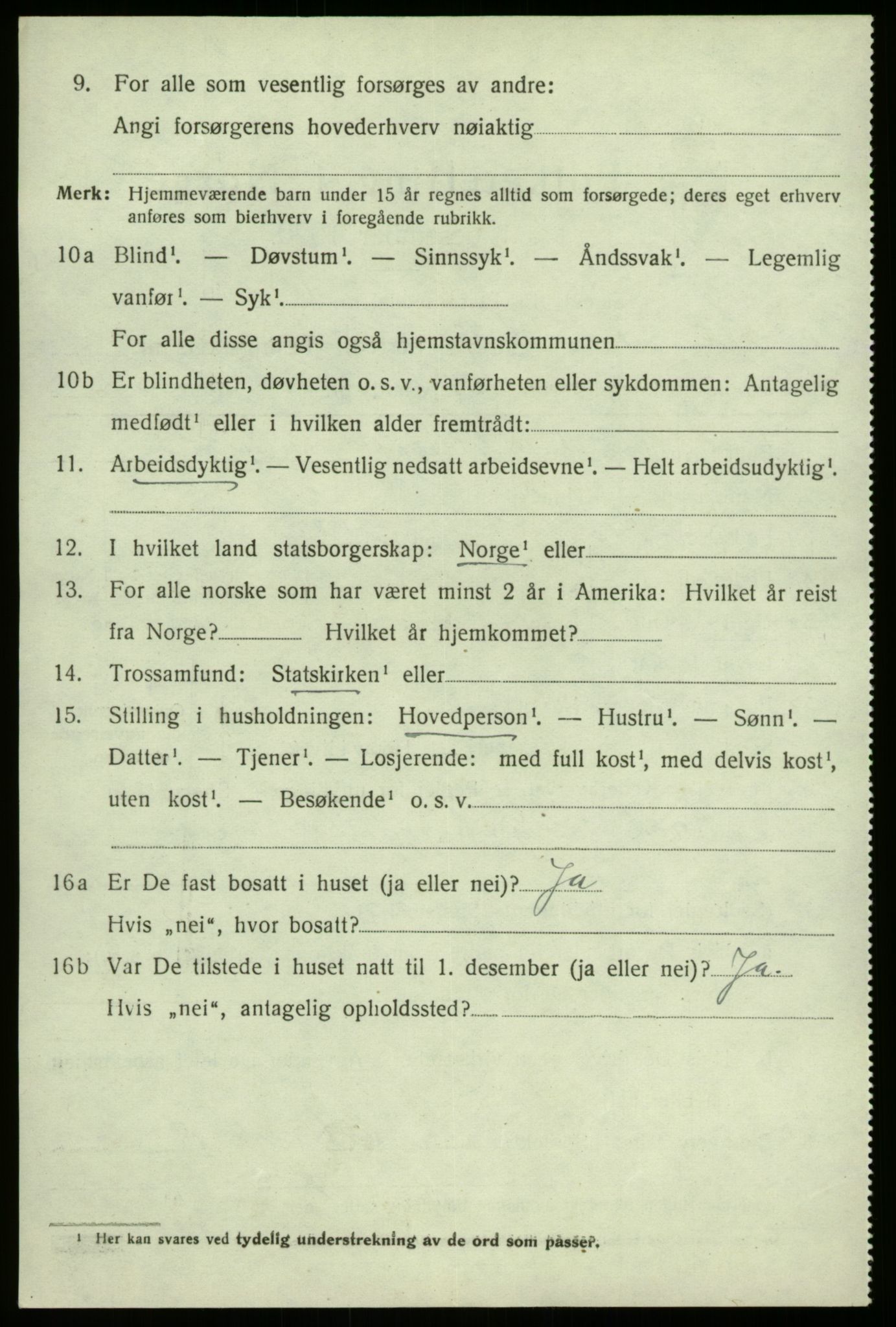 SAB, 1920 census for Sogndal, 1920, p. 7938