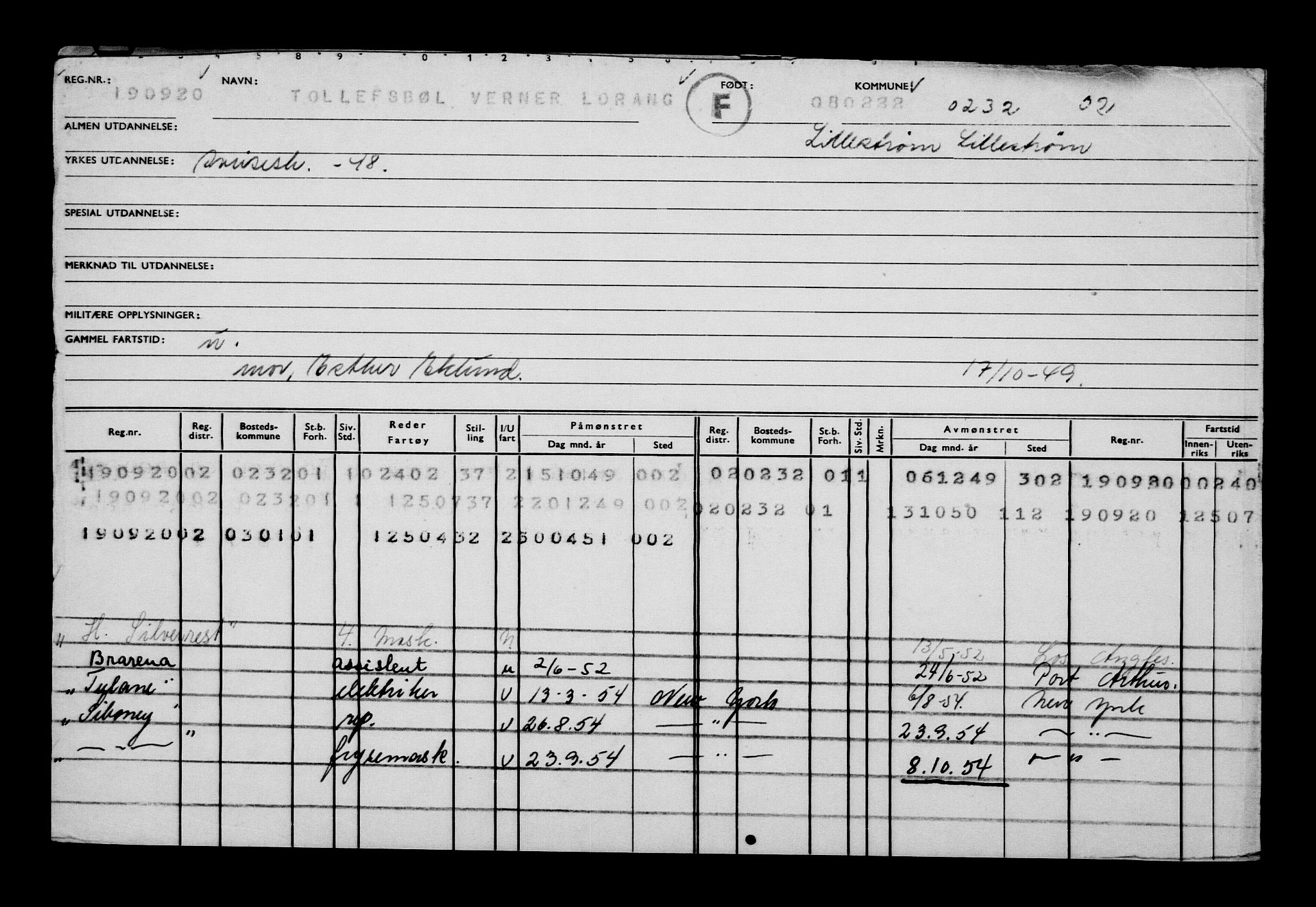 Direktoratet for sjømenn, AV/RA-S-3545/G/Gb/L0202: Hovedkort, 1922, p. 720