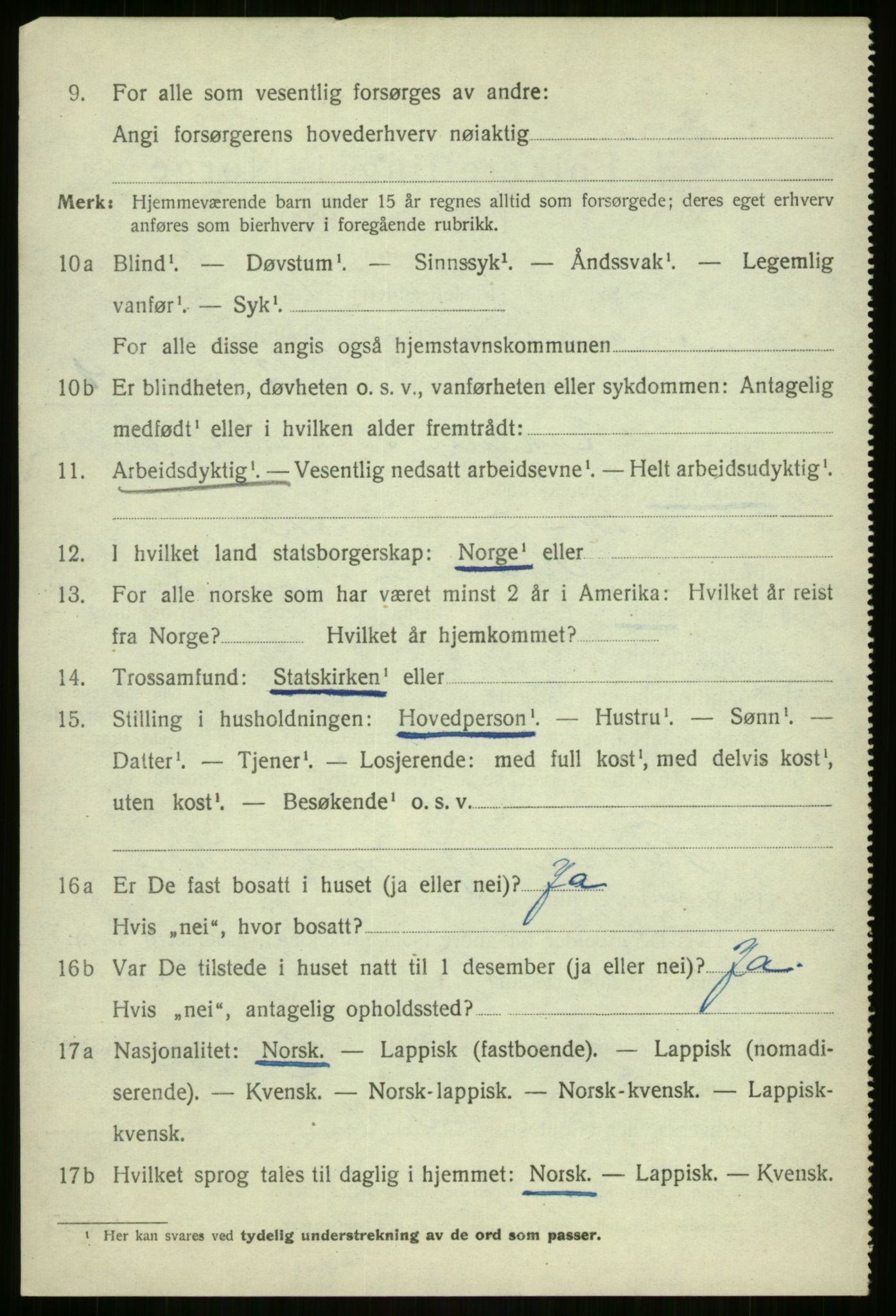 SATØ, 1920 census for Malangen, 1920, p. 1893