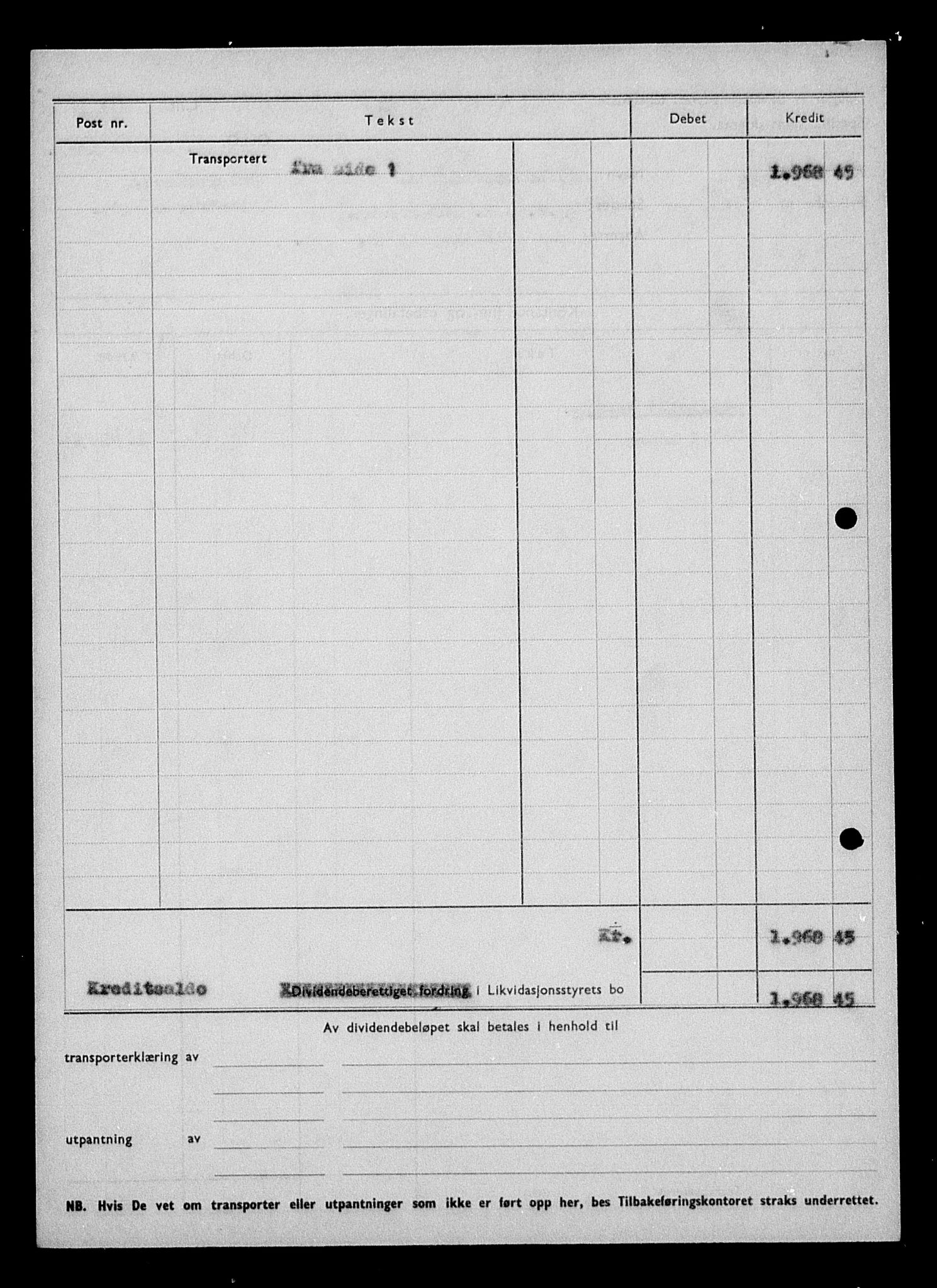 Justisdepartementet, Tilbakeføringskontoret for inndratte formuer, AV/RA-S-1564/H/Hc/Hcc/L0982: --, 1945-1947, p. 419