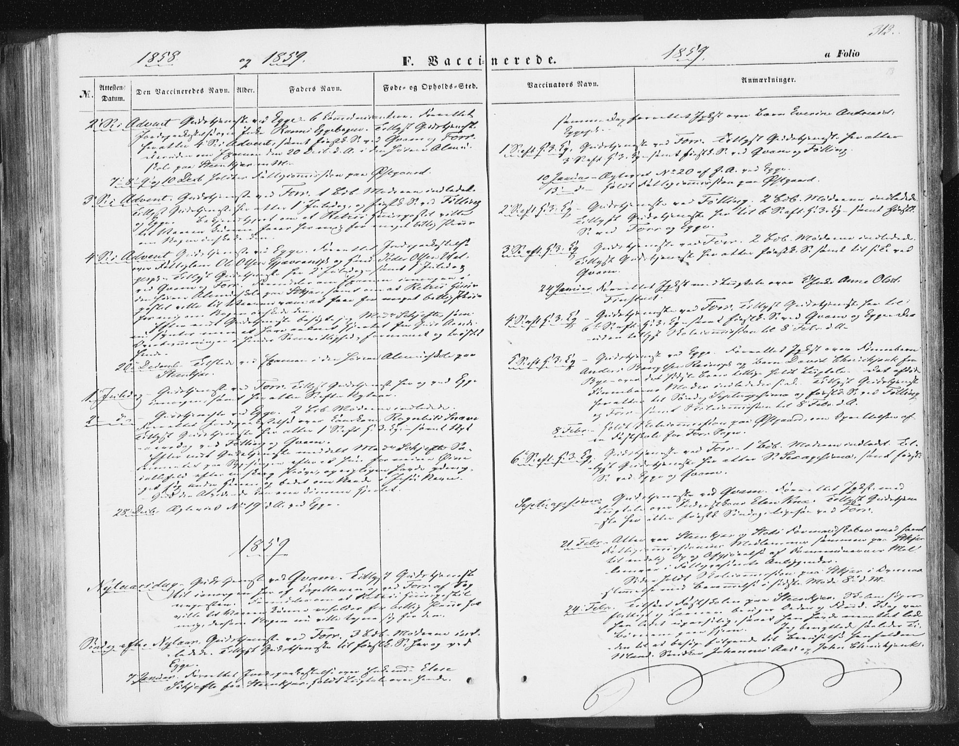 Ministerialprotokoller, klokkerbøker og fødselsregistre - Nord-Trøndelag, SAT/A-1458/746/L0446: Parish register (official) no. 746A05, 1846-1859, p. 313