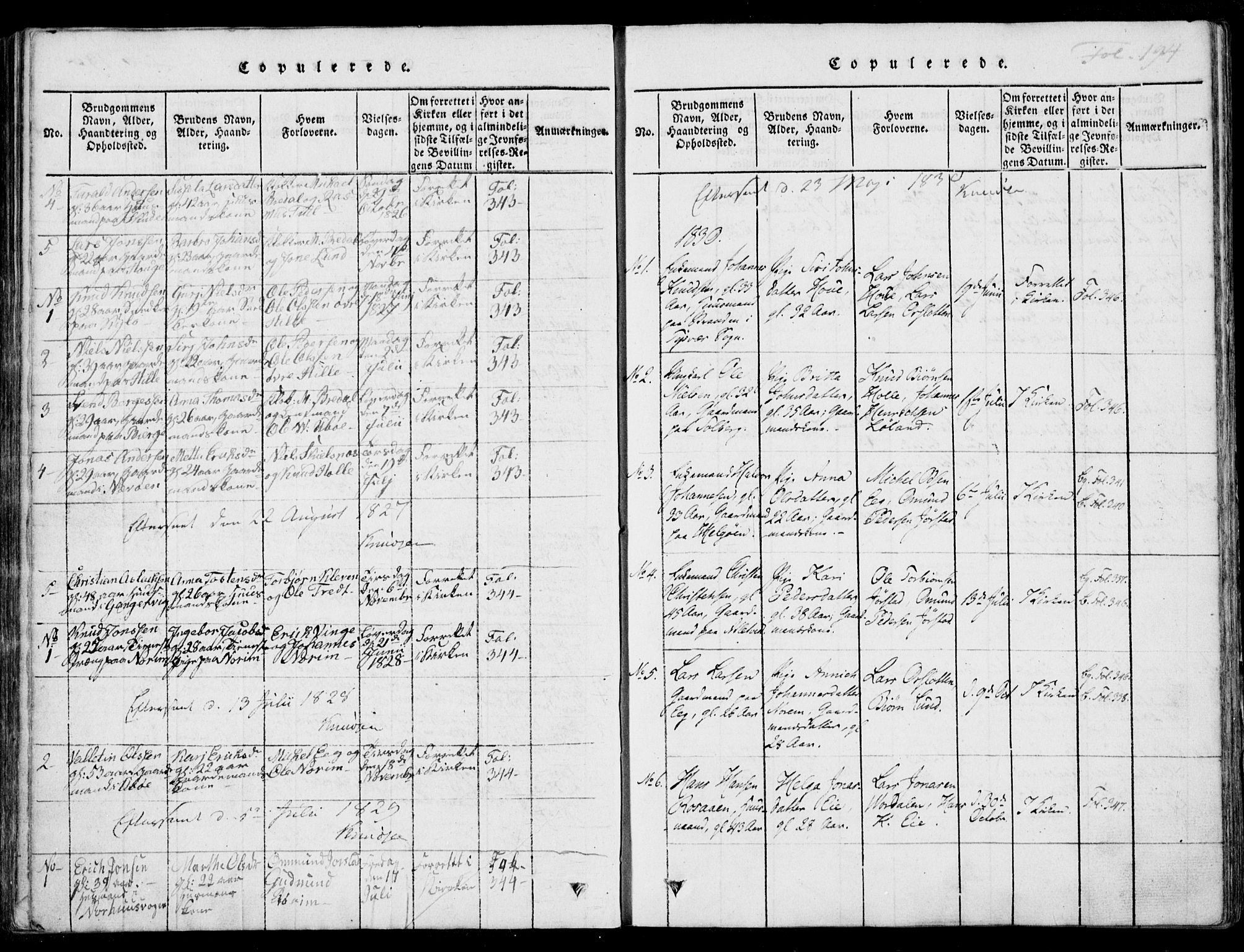 Nedstrand sokneprestkontor, SAST/A-101841/01/IV: Parish register (official) no. A 7, 1816-1870, p. 194
