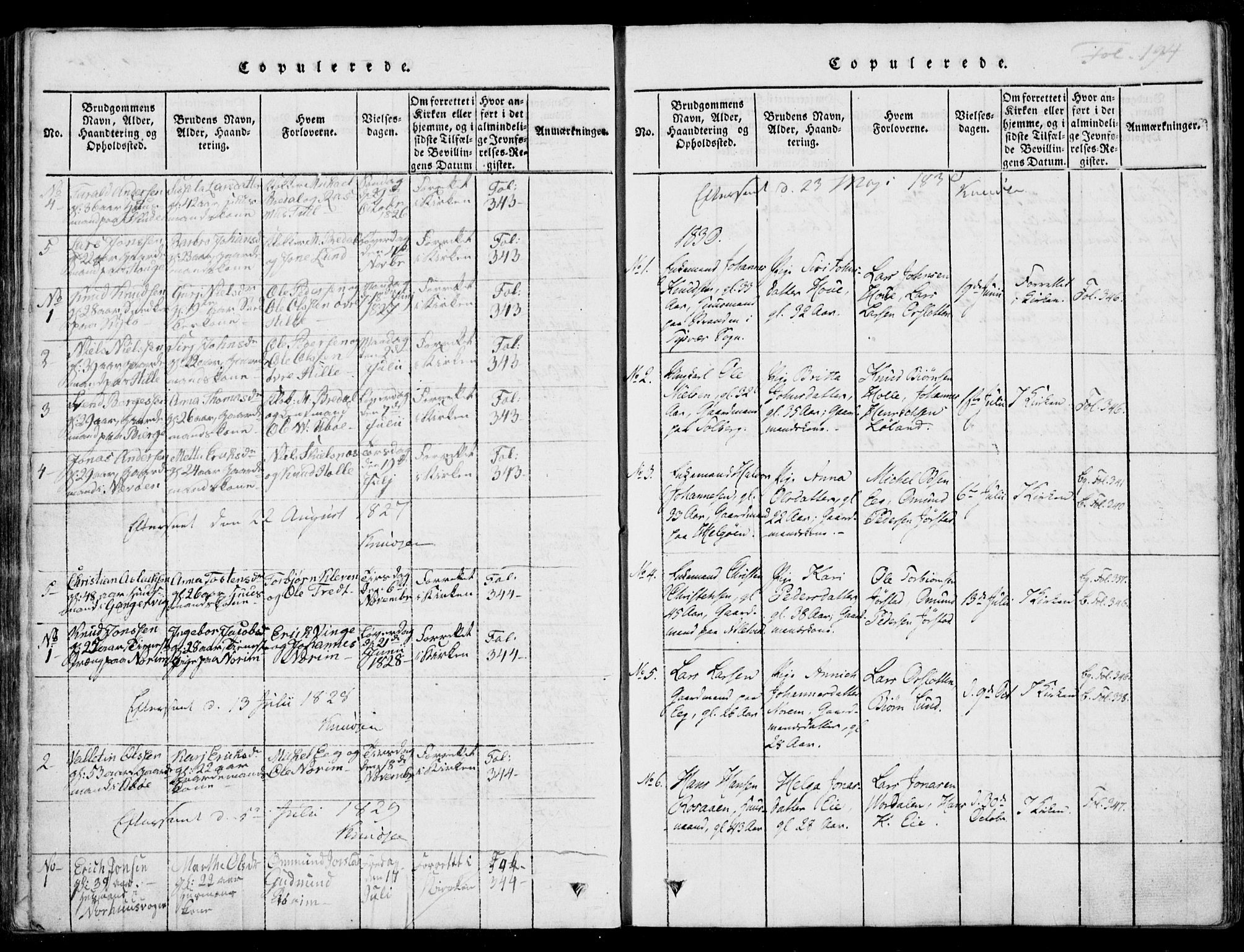 Nedstrand sokneprestkontor, AV/SAST-A-101841/01/IV: Parish register (official) no. A 7, 1816-1870, p. 194