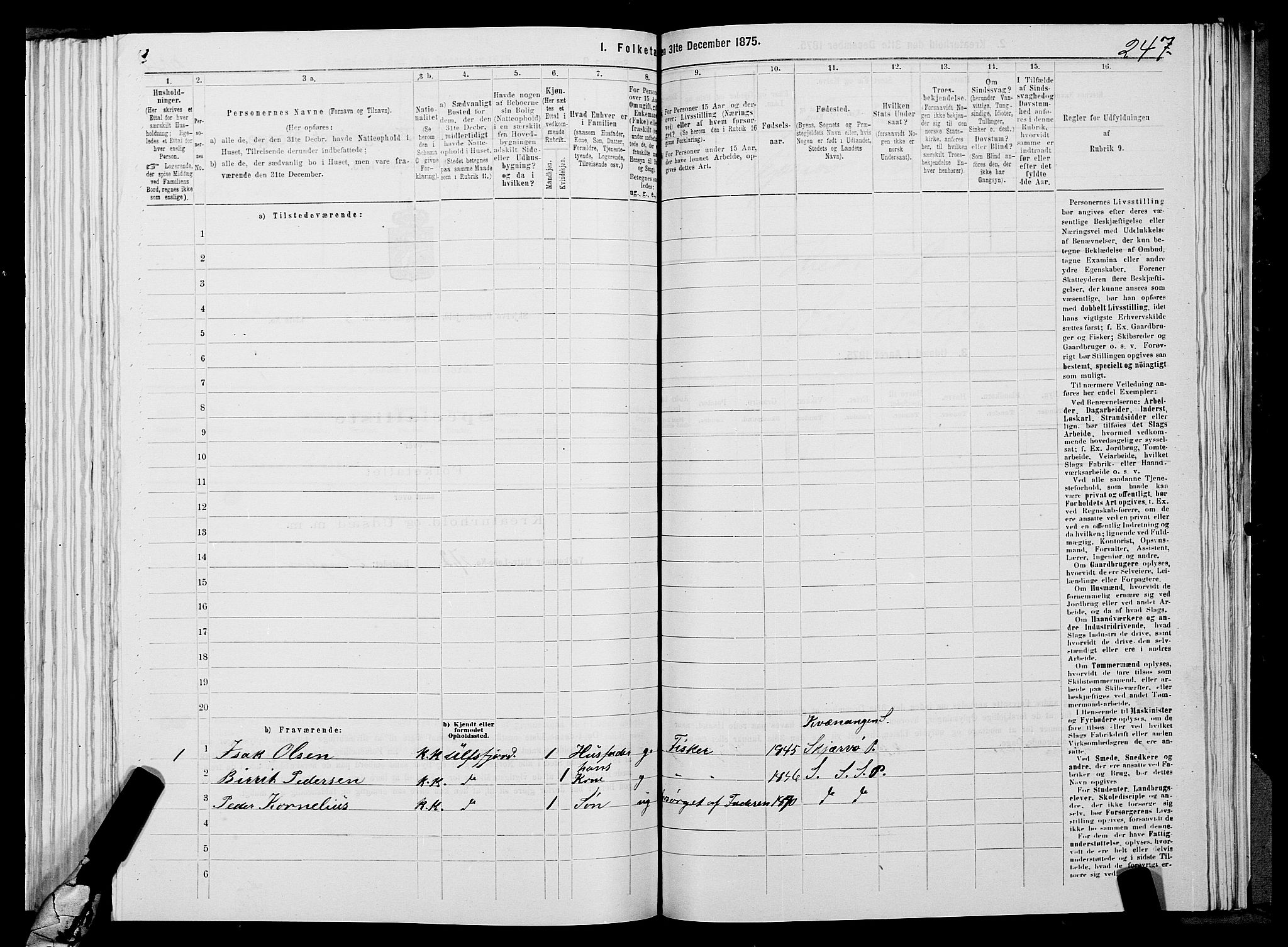 SATØ, 1875 census for 1941P Skjervøy, 1875, p. 6247