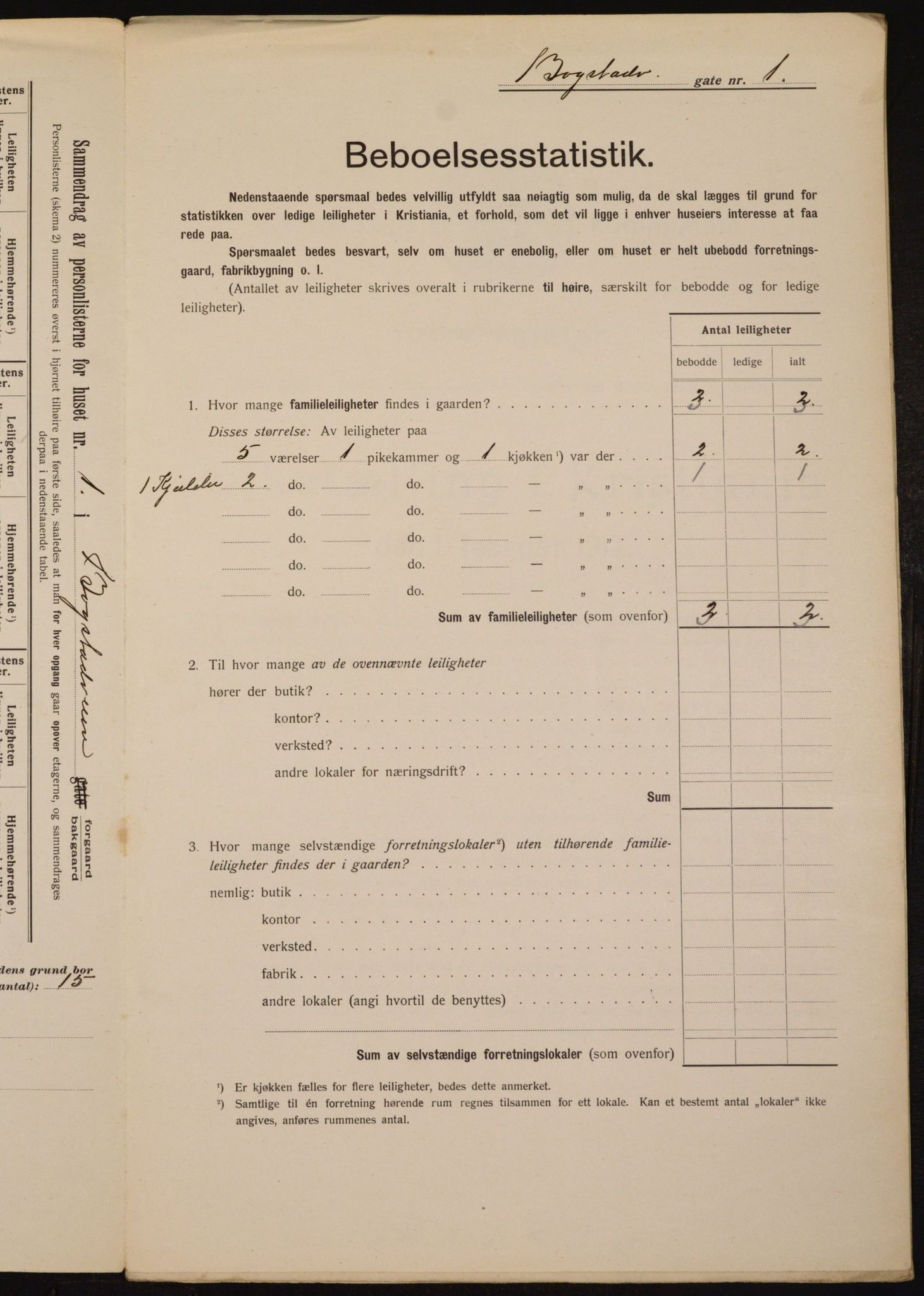 OBA, Municipal Census 1912 for Kristiania, 1912, p. 6648