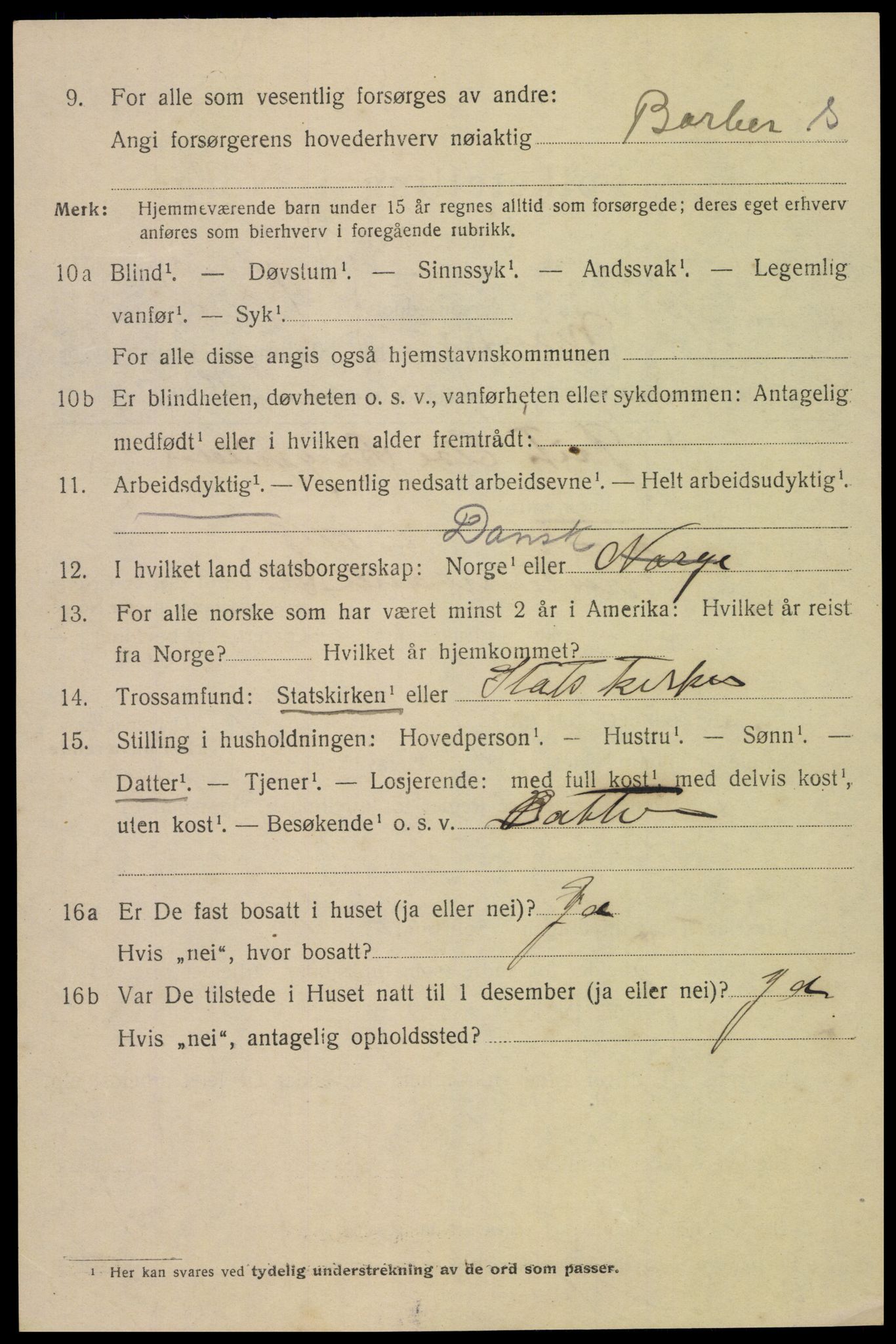 SAK, 1920 census for Mandal, 1920, p. 8272