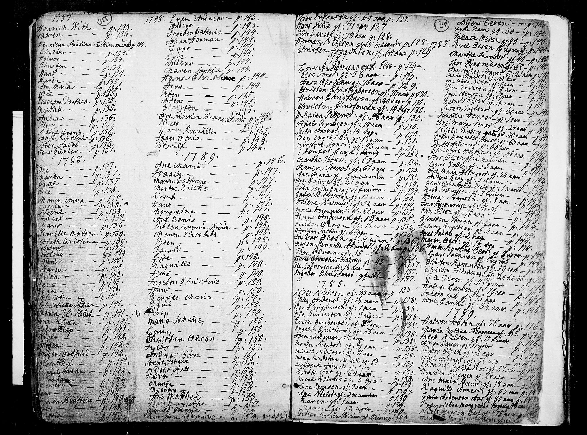Porsgrunn kirkebøker , SAKO/A-104/F/Fa/L0002: Parish register (official) no. 2, 1764-1814, p. 358-359