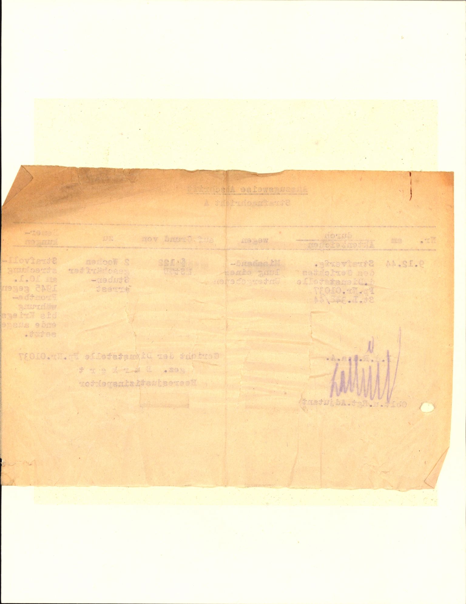 Forsvarets Overkommando. 2 kontor. Arkiv 11.4. Spredte tyske arkivsaker, AV/RA-RAFA-7031/D/Dar/Dara/L0018: Personalbøker, 1940-1945, p. 69