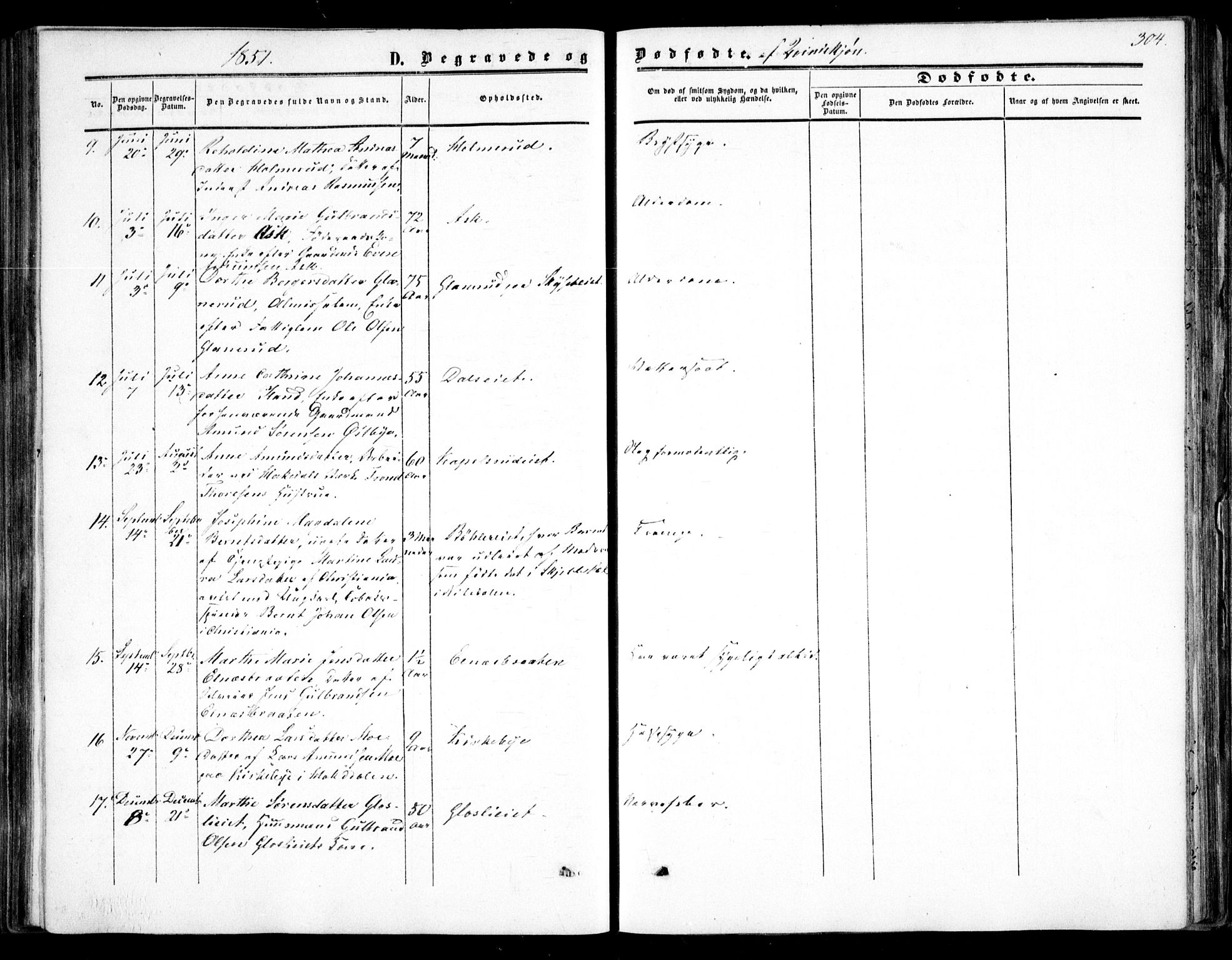 Nittedal prestekontor Kirkebøker, SAO/A-10365a/F/Fa/L0005: Parish register (official) no. I 5, 1850-1862, p. 304