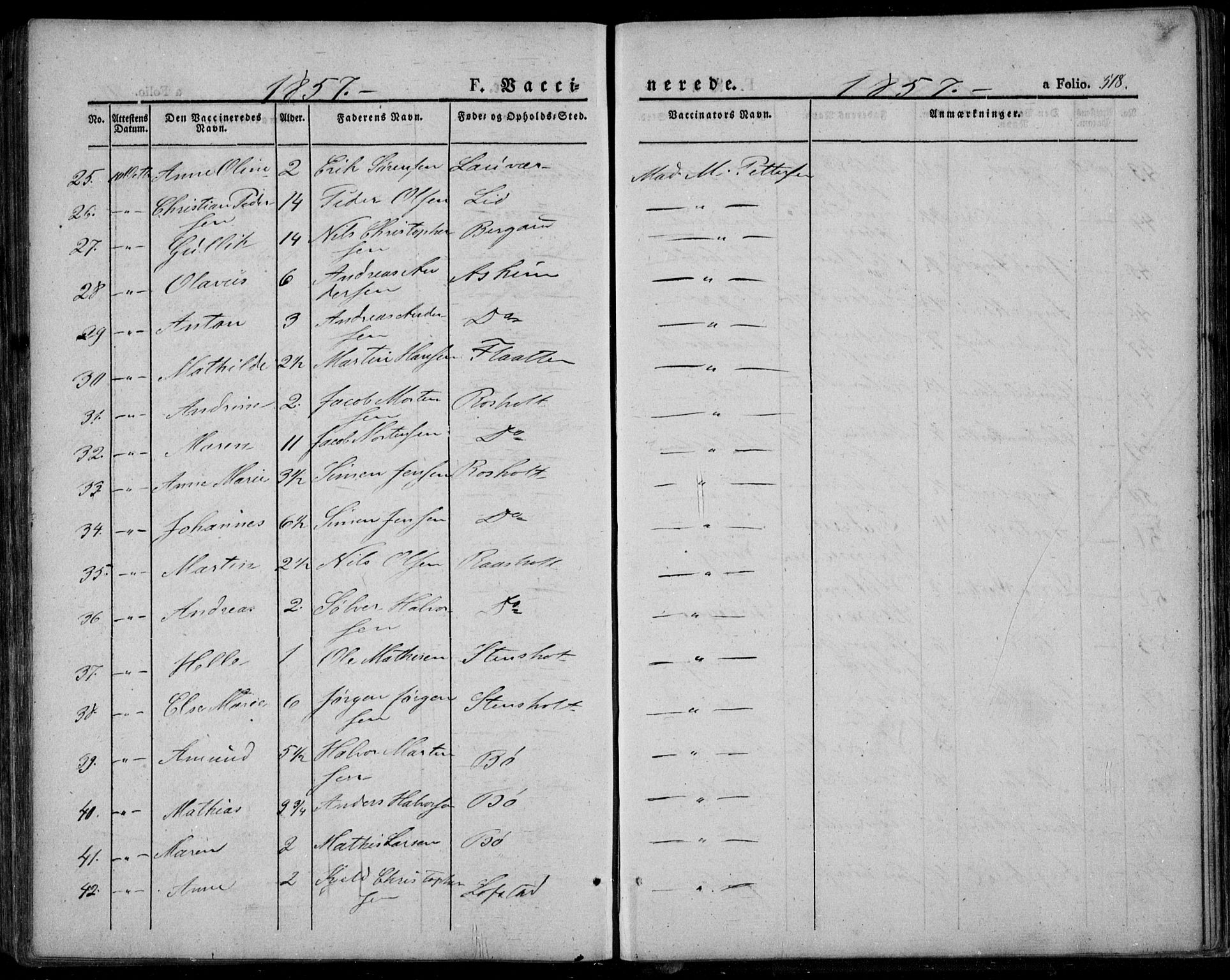 Lardal kirkebøker, AV/SAKO-A-350/F/Fa/L0006: Parish register (official) no. I 6, 1835-1860, p. 518