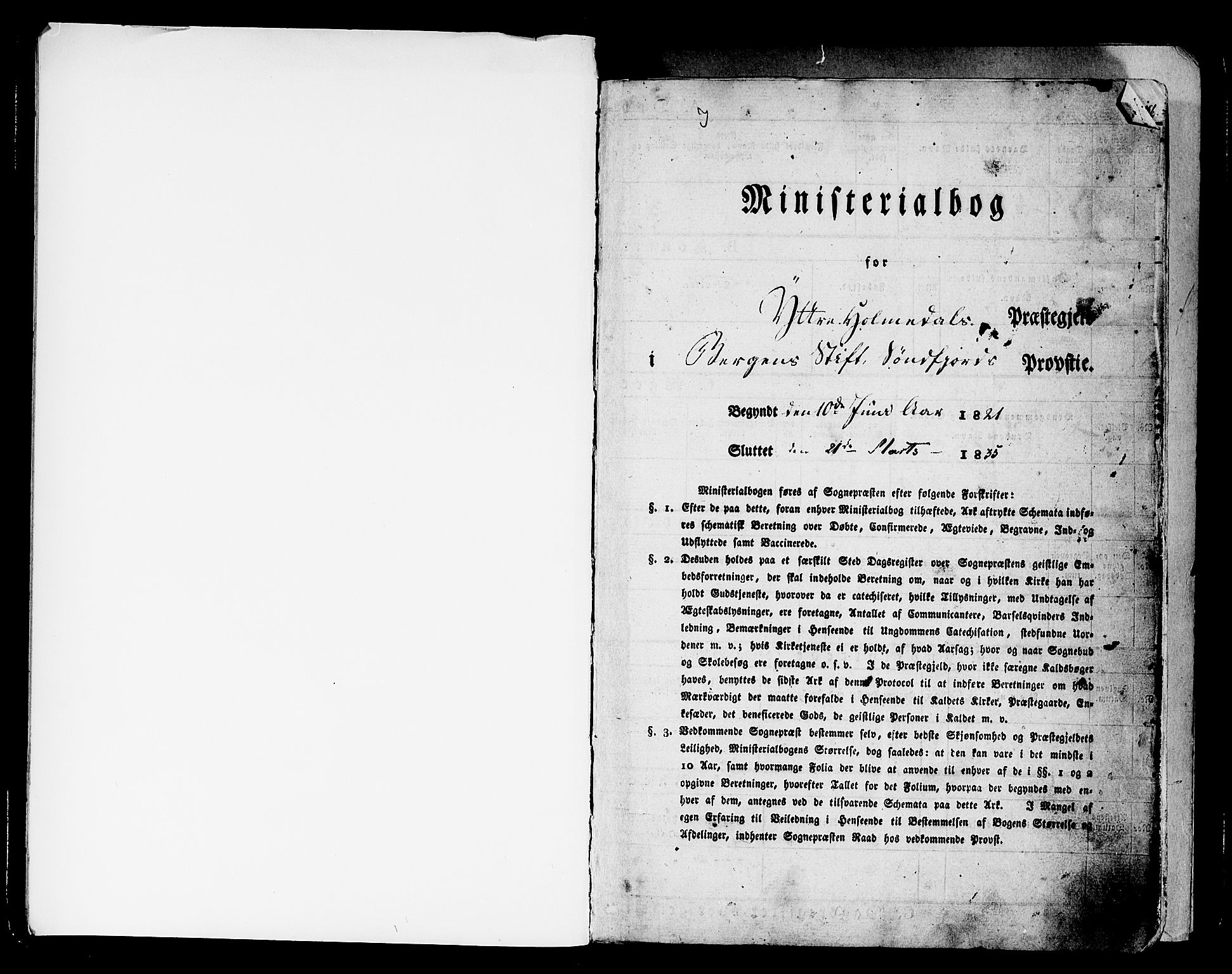 Fjaler sokneprestembete, AV/SAB-A-79801/H/Haa/Haaa/L0005: Parish register (official) no. A 5, 1821-1835