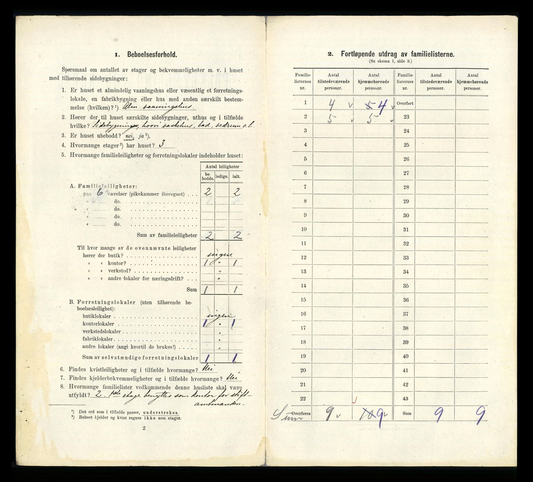 RA, 1910 census for Bergen, 1910, p. 23302