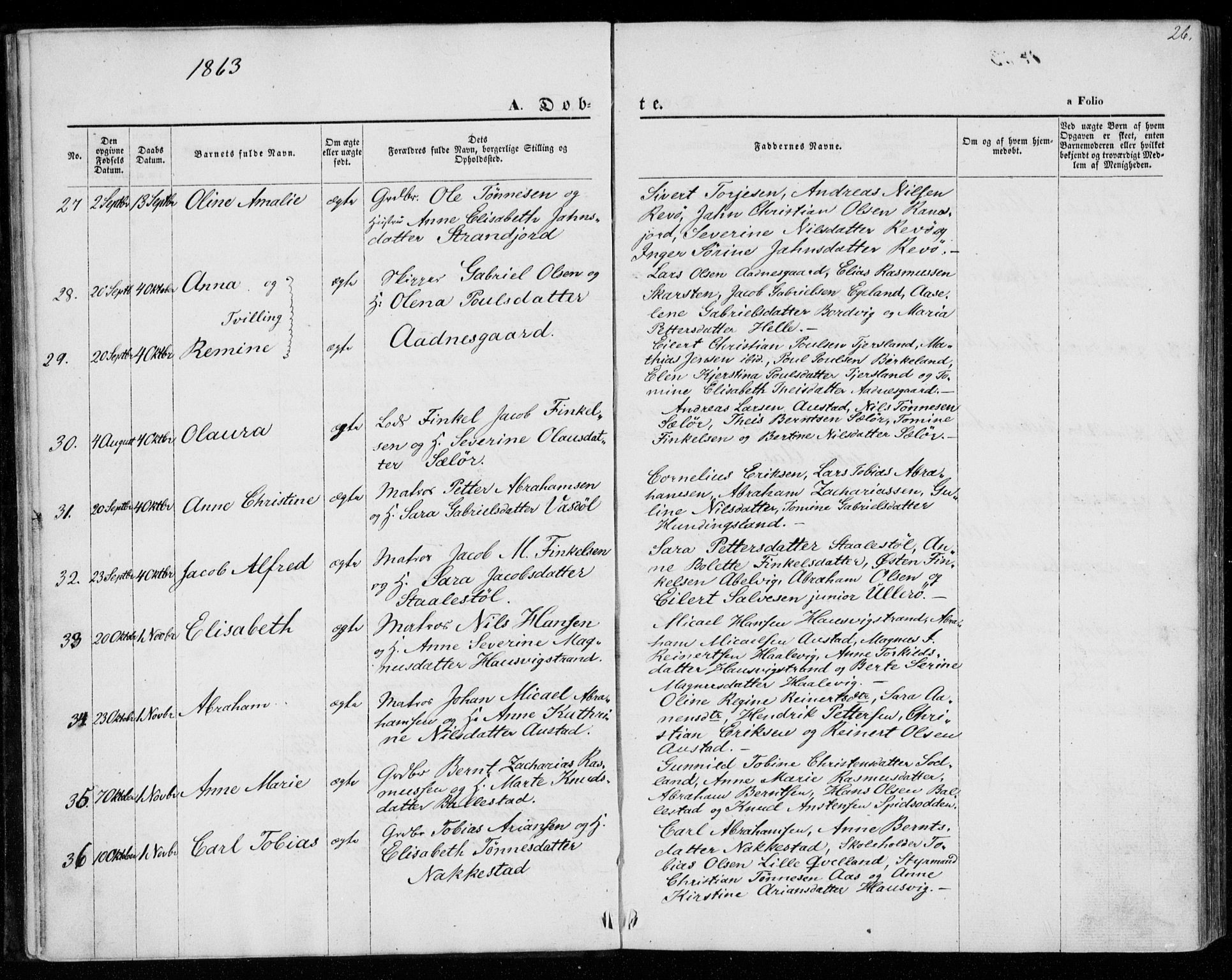 Lyngdal sokneprestkontor, AV/SAK-1111-0029/F/Fa/Faa/L0002: Parish register (official) no. A 2, 1858-1870, p. 26