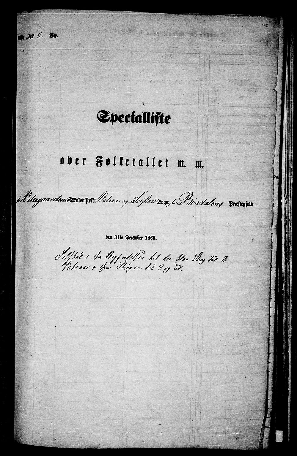 RA, 1865 census for Bindal, 1865, p. 75