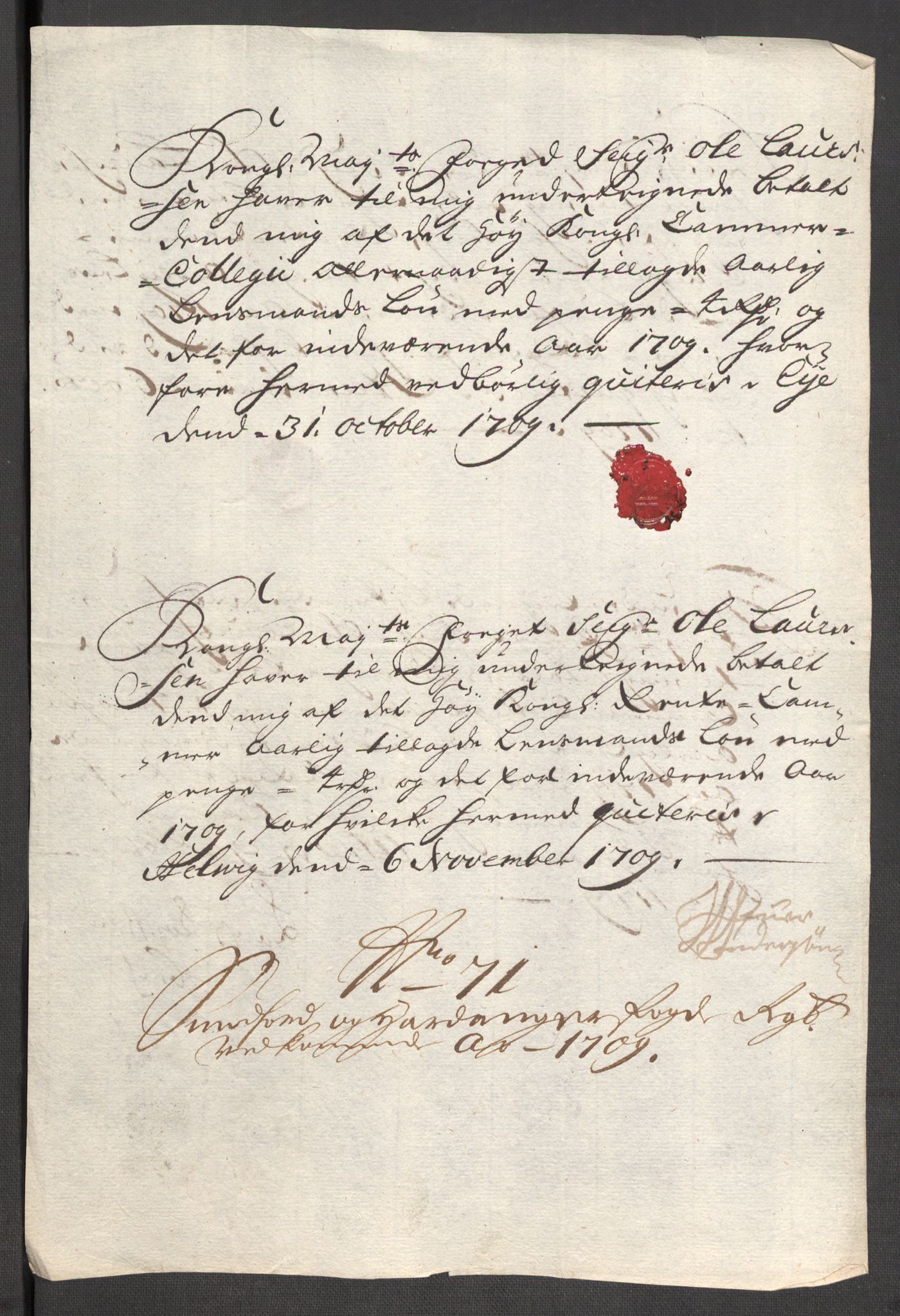 Rentekammeret inntil 1814, Reviderte regnskaper, Fogderegnskap, AV/RA-EA-4092/R48/L2986: Fogderegnskap Sunnhordland og Hardanger, 1709-1710, p. 301