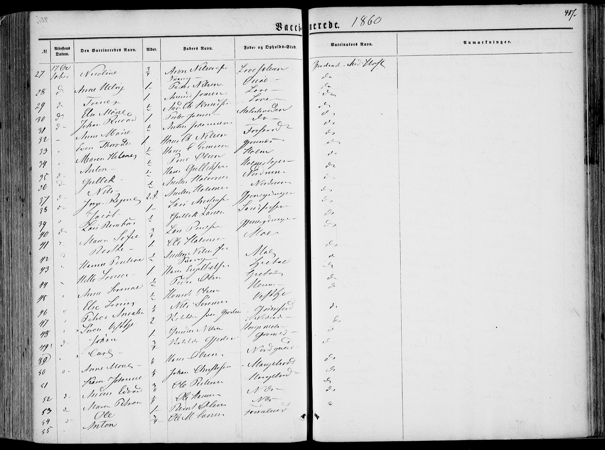 Hedrum kirkebøker, AV/SAKO-A-344/F/Fa/L0007: Parish register (official) no. I 7, 1857-1868, p. 417