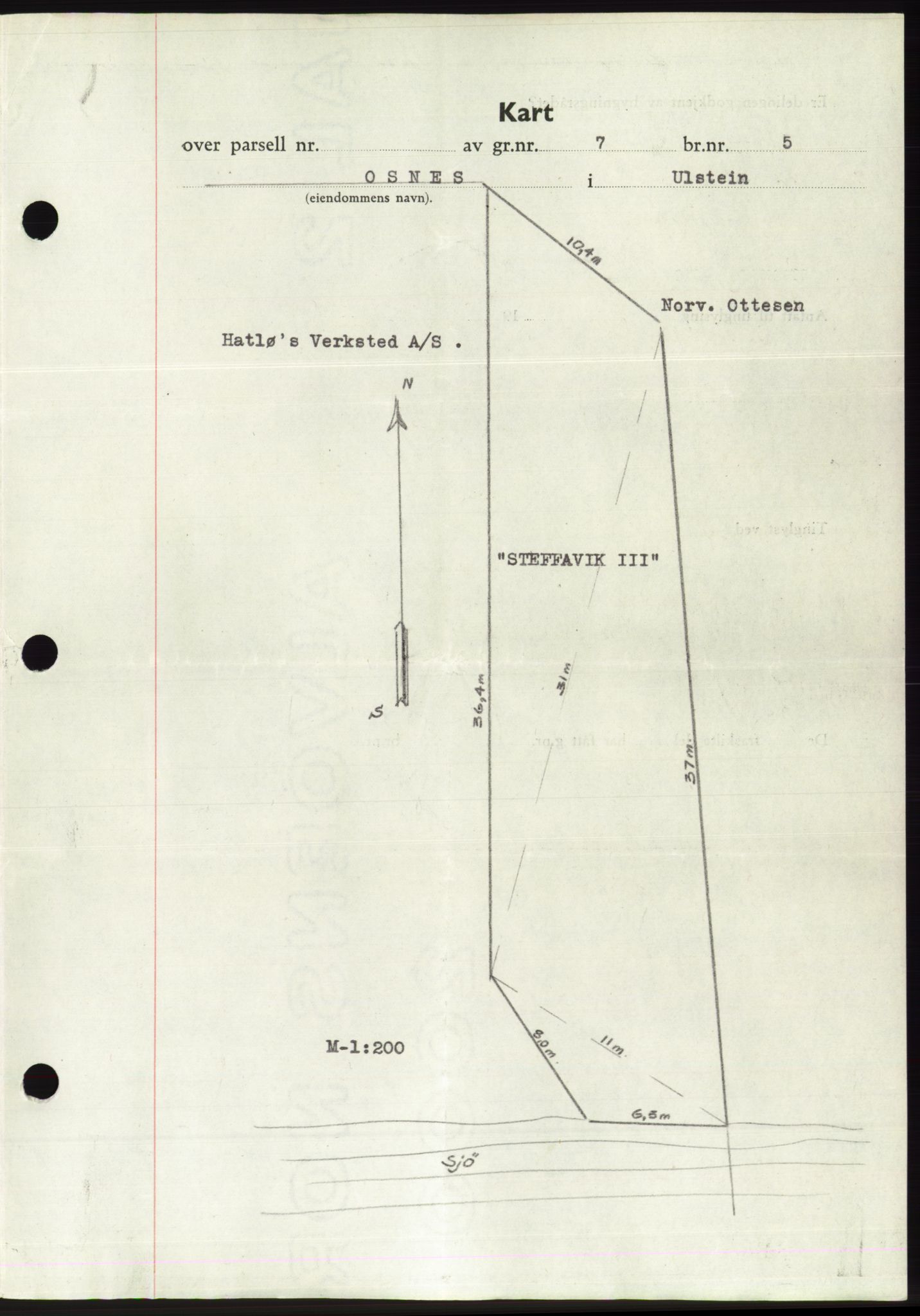 Søre Sunnmøre sorenskriveri, AV/SAT-A-4122/1/2/2C/L0075: Mortgage book no. 1A, 1943-1943, Diary no: : 737/1943